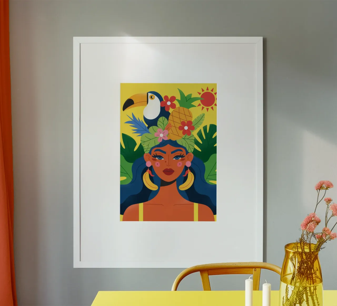 Copricapo tropicale carta hahnemühle da Emery Kate
