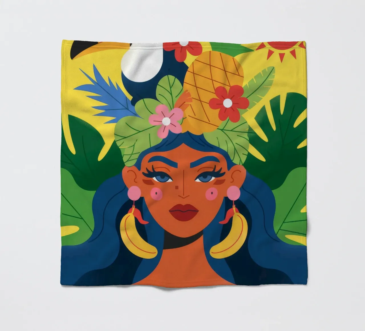 Copricapo tropicale coperta in pile da Emery Kate