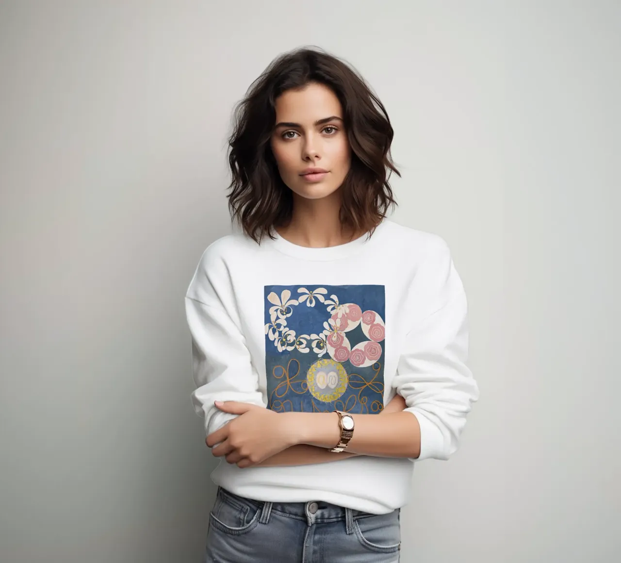 Hilma af Klint - Die zehn Größten, Nr. 01, Kindheit, Gruppe I Sweatshirt von William Store