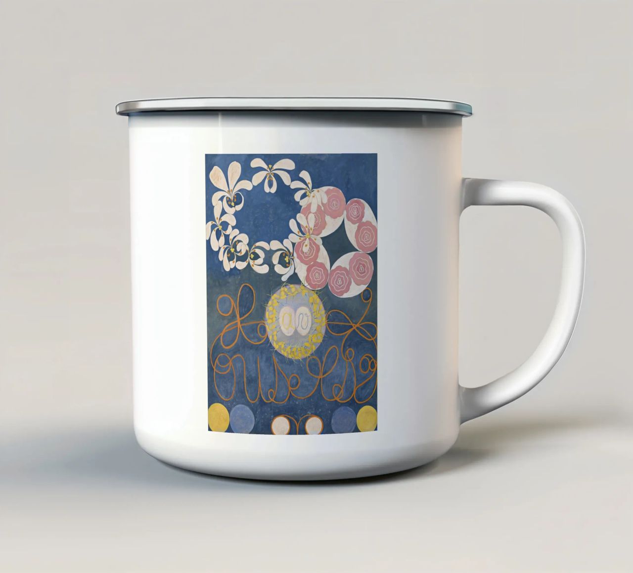 Hilma af Klint - I dieci più grandi, n. 01, Infanzia, Gruppo I tazza in smalto da William Store