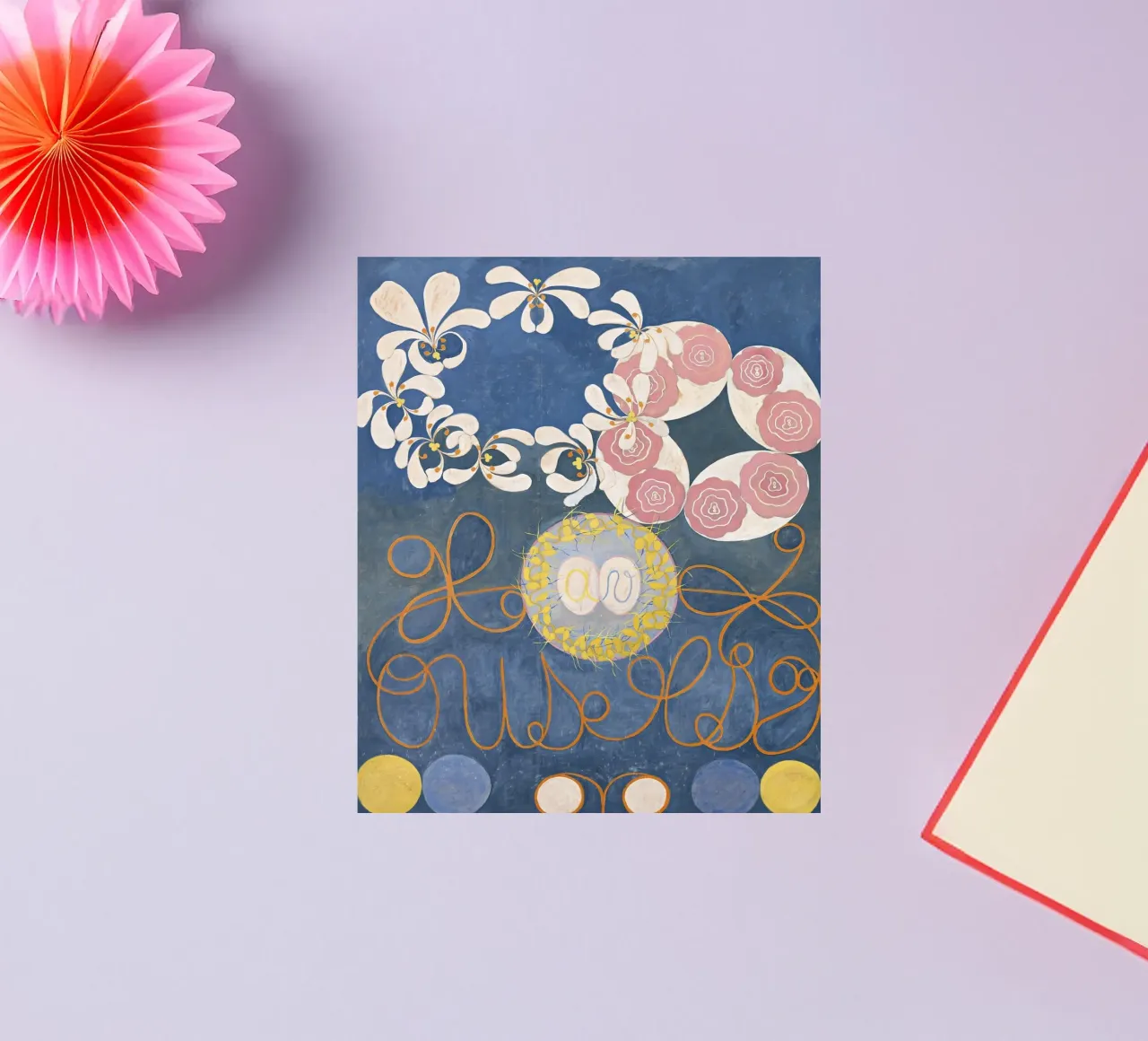 Hilma af Klint - Les dix plus grands, n° 01, Enfance, Groupe I autocollant de William Store