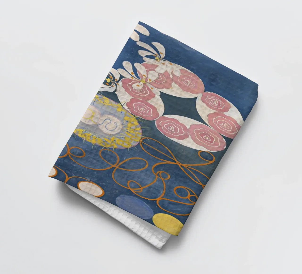 Hilma af Klint - Les dix plus grands, n° 01, Enfance, Groupe I torchon de William Store