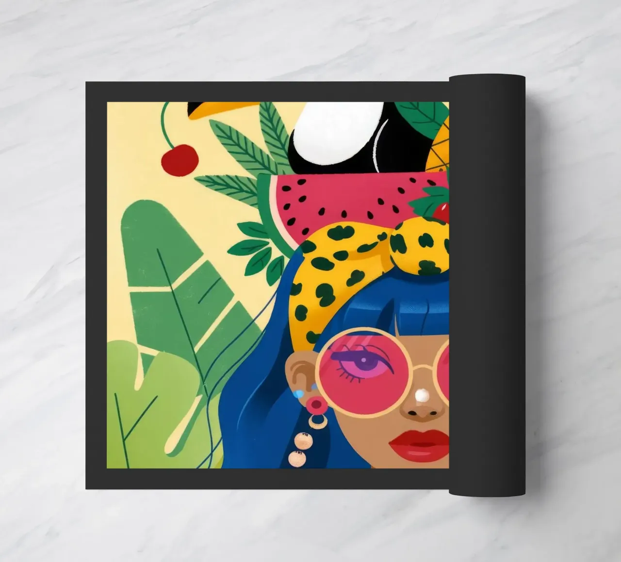 Cappello con frutta tropicale zerbino da Emery Kate