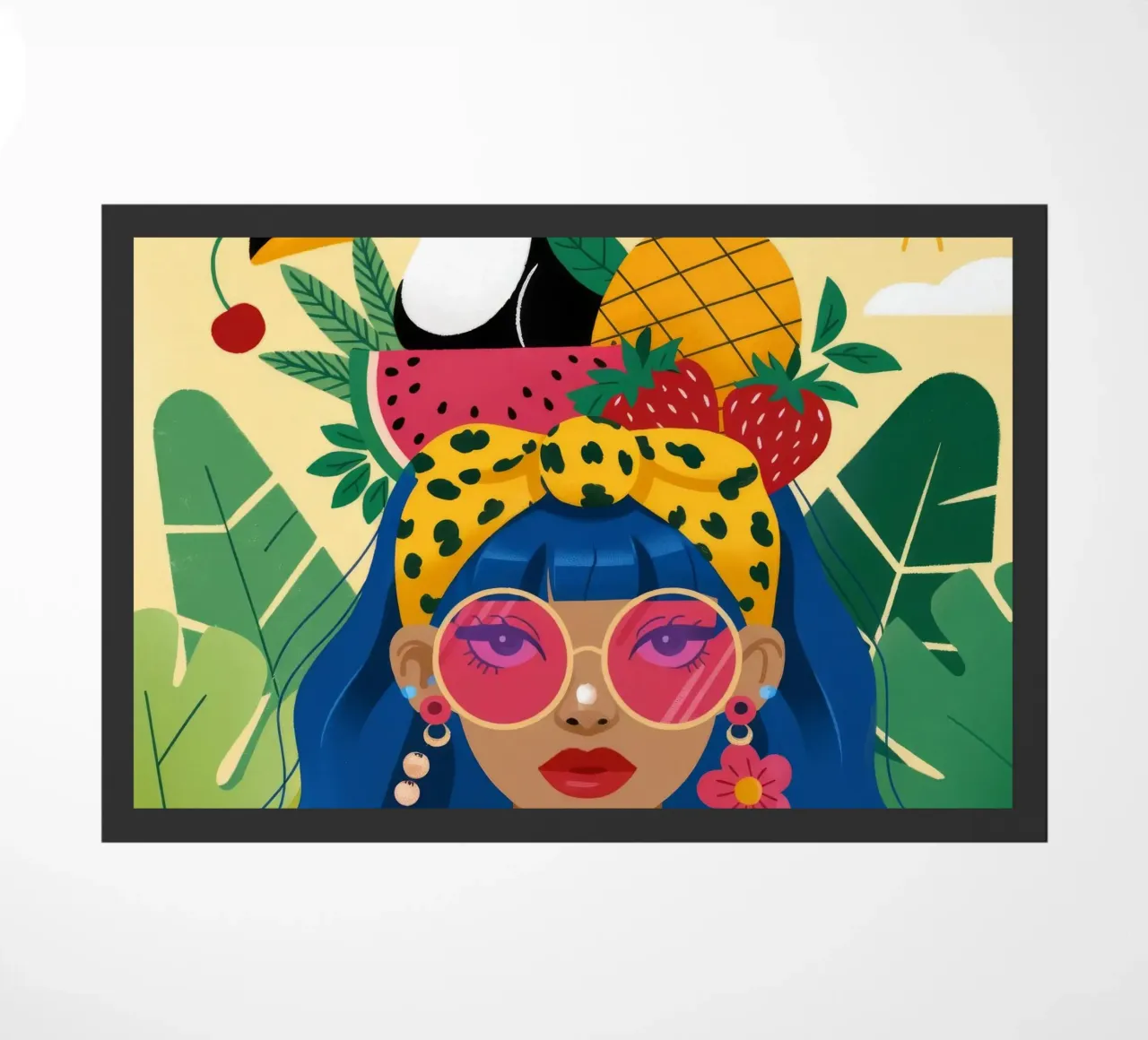 Cappello con frutta tropicale zerbino da Emery Kate