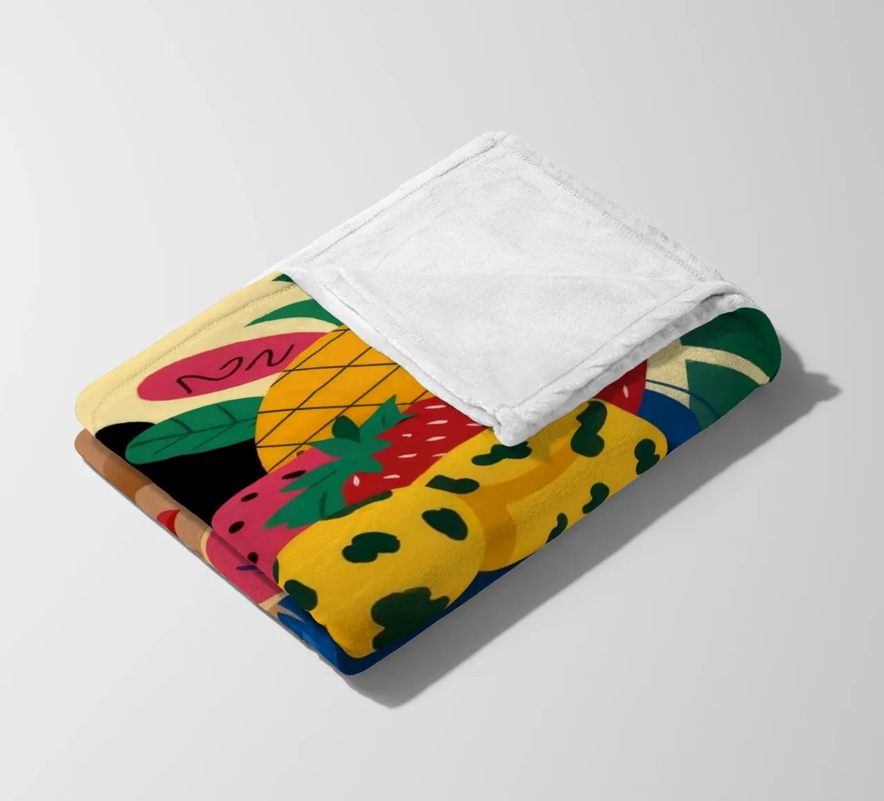 Cappello con frutta tropicale coperta in pile da Emery Kate