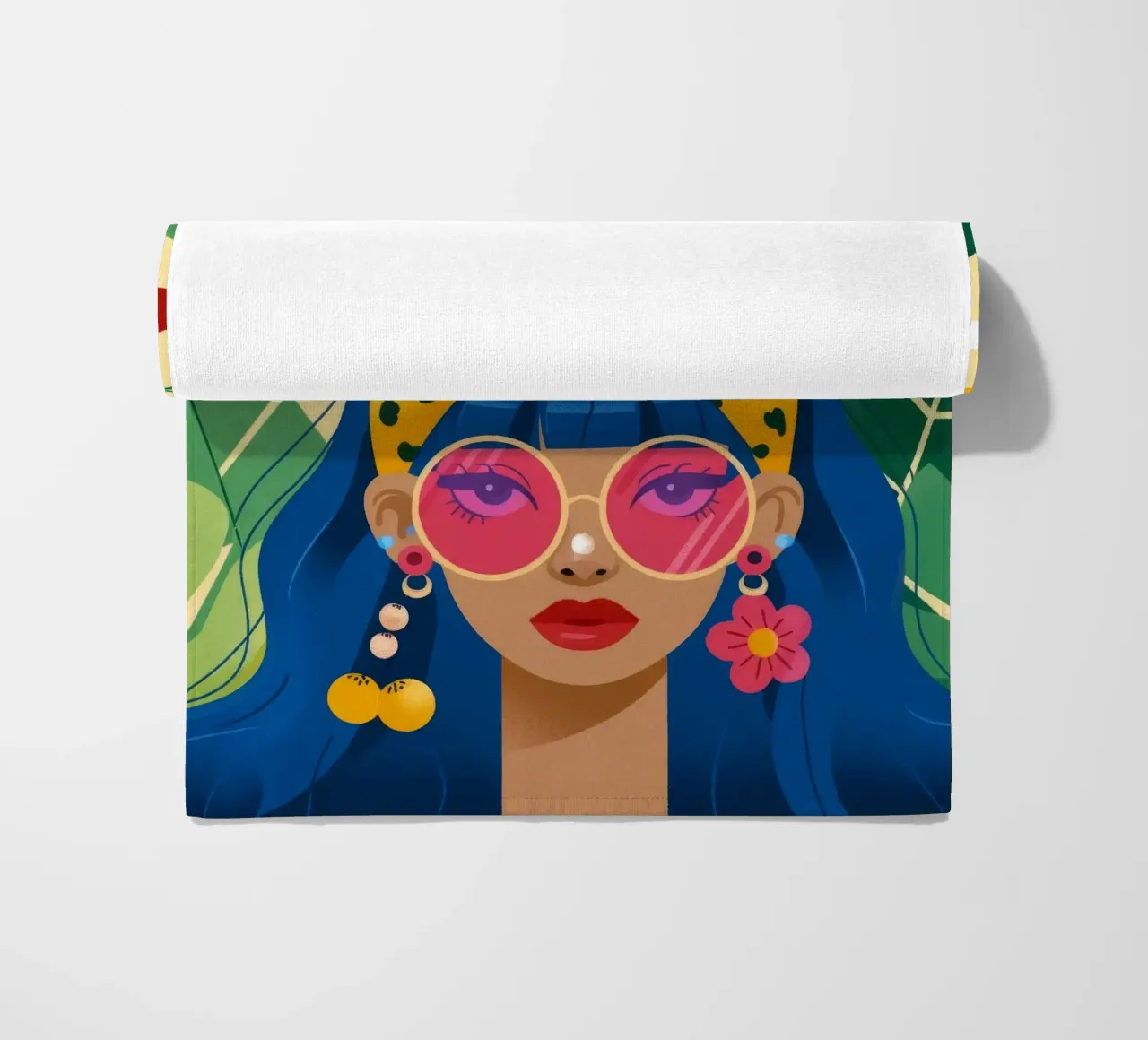 Cappello con frutta tropicale telo mare da Emery Kate