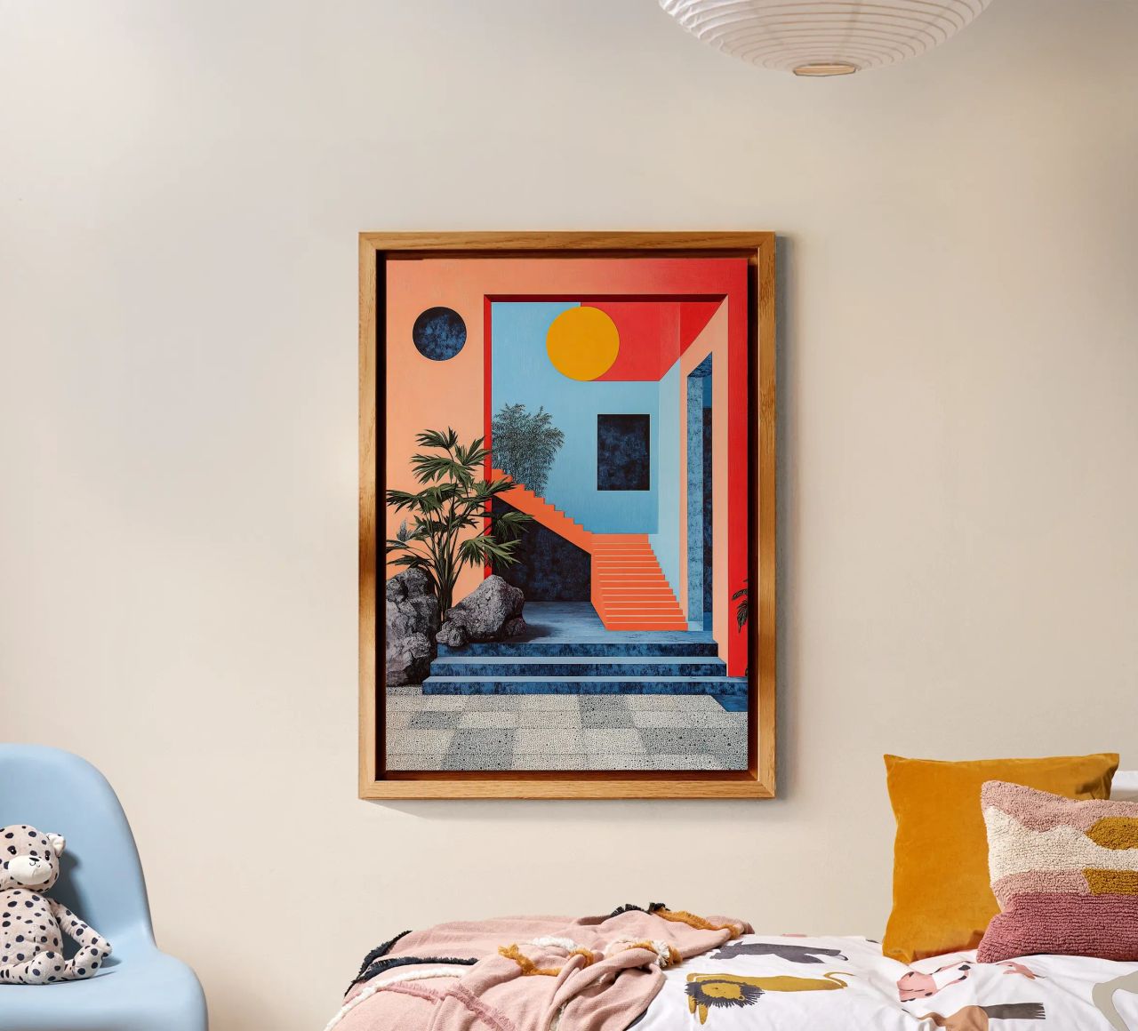 Surrealismo Architettura Design Geometria pannello forex da Nikis Art Studio