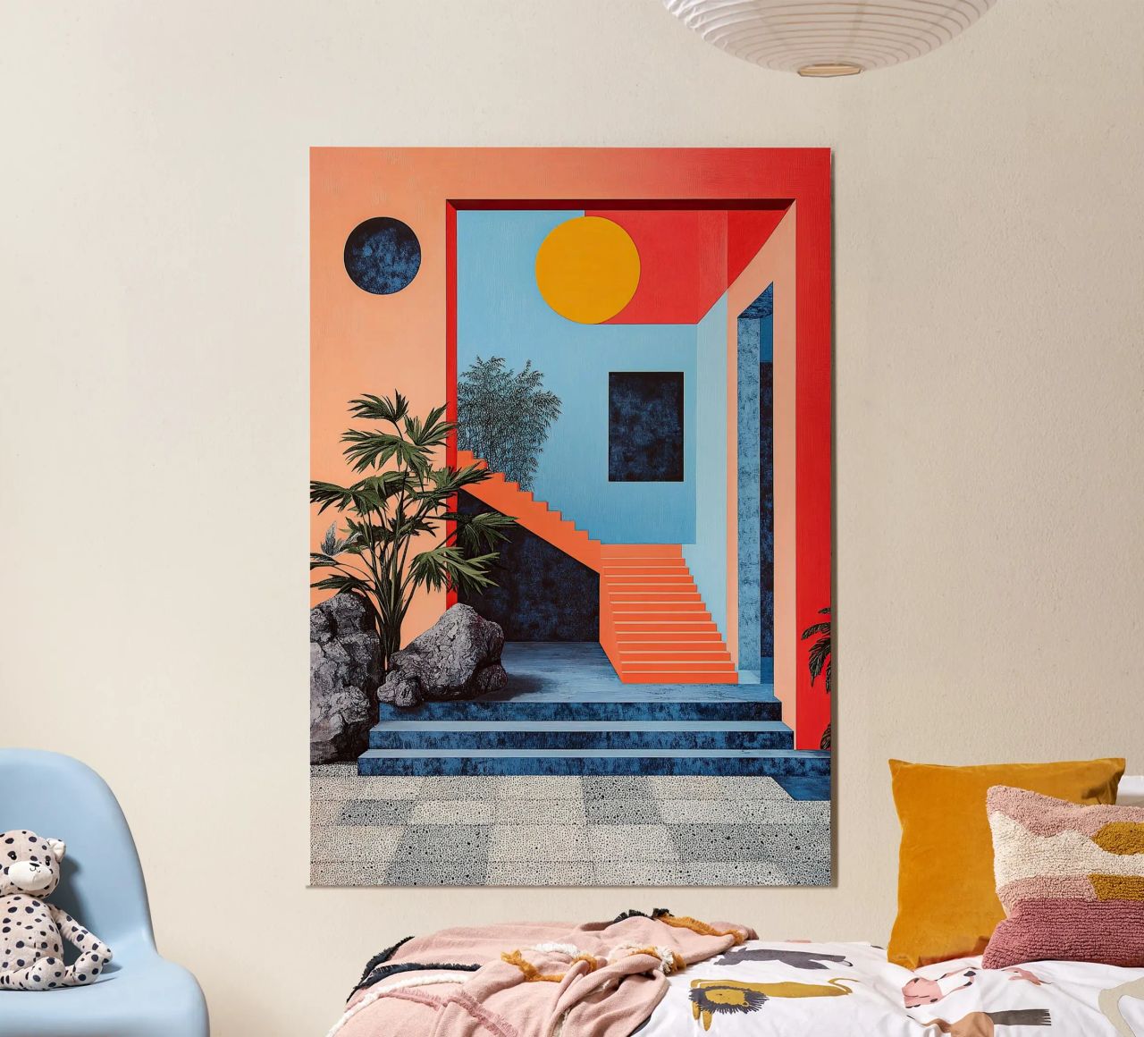 Surrealismo Architettura Design Geometria pannello forex da Nikis Art Studio