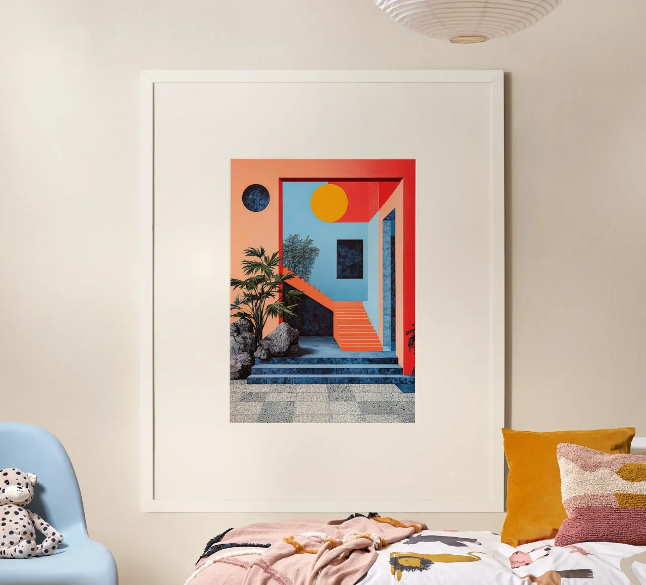 Surréalisme Architecture Design Géométrie poster de Nikis Art Studio