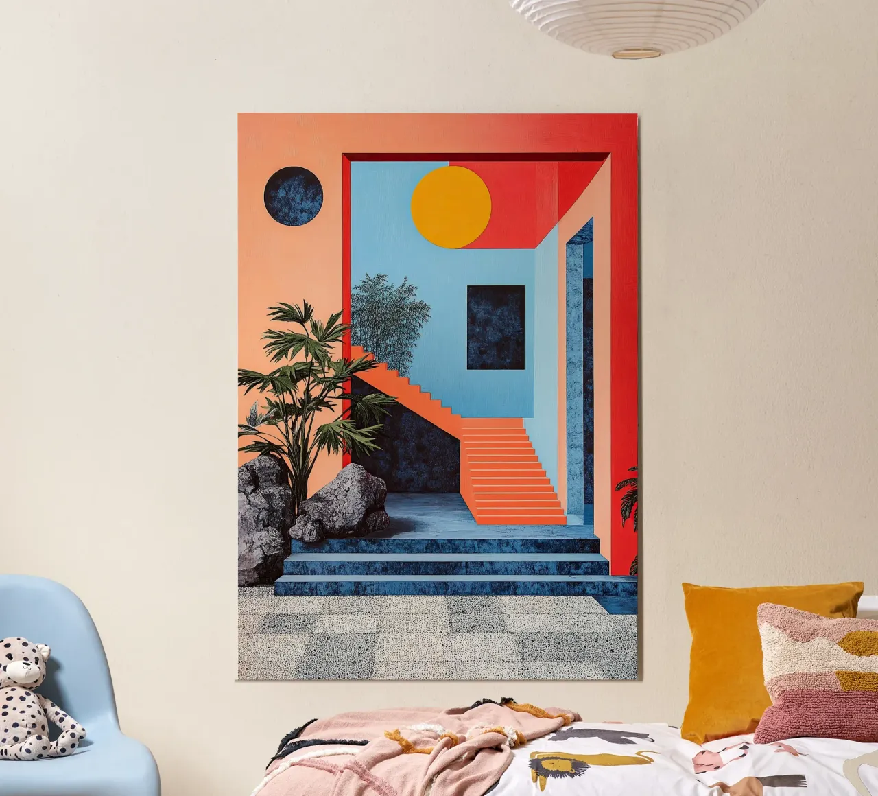 Surréalisme Architecture Design Géométrie poster de Nikis Art Studio