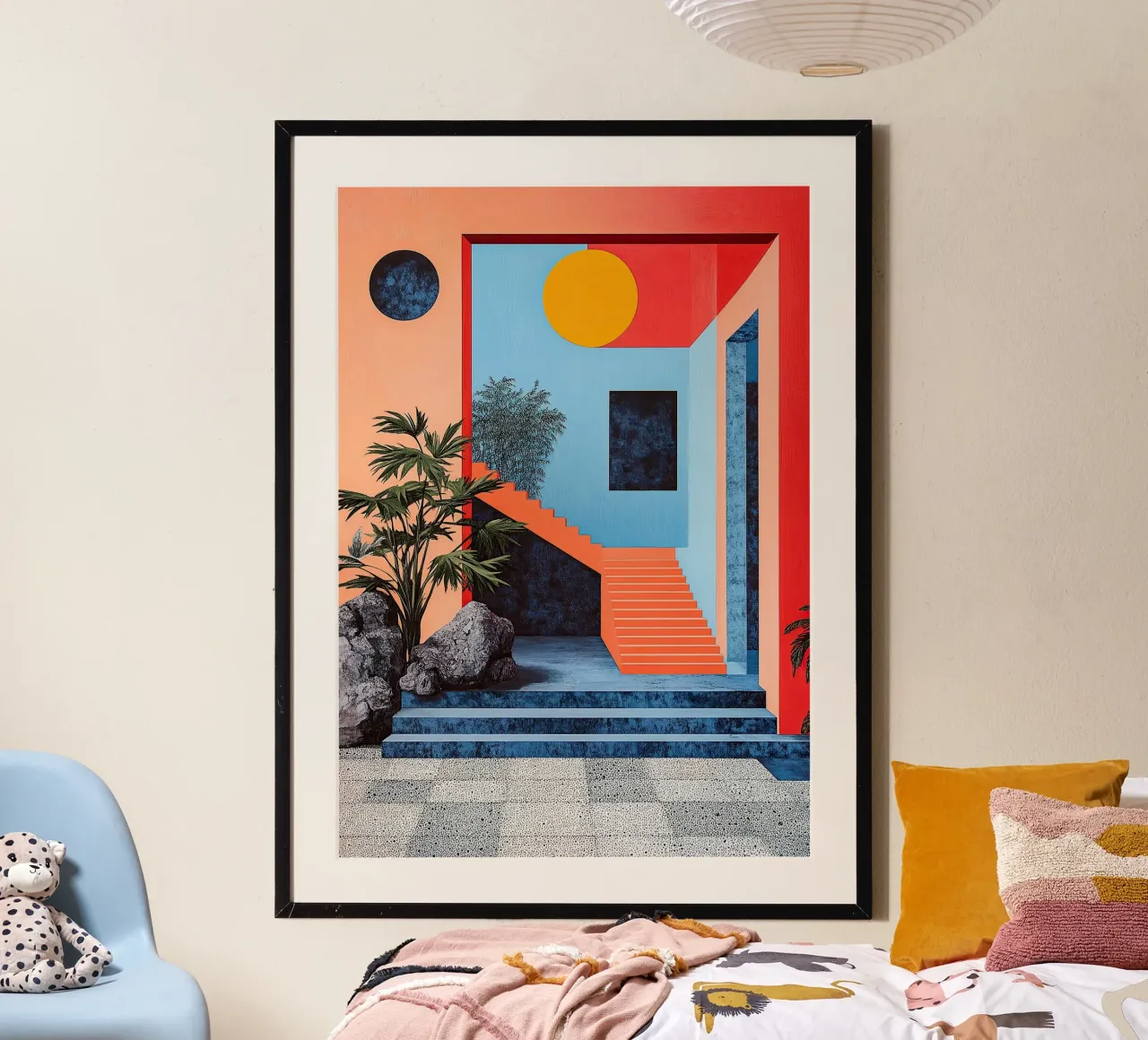 Surréalisme Architecture Design Géométrie poster de Nikis Art Studio