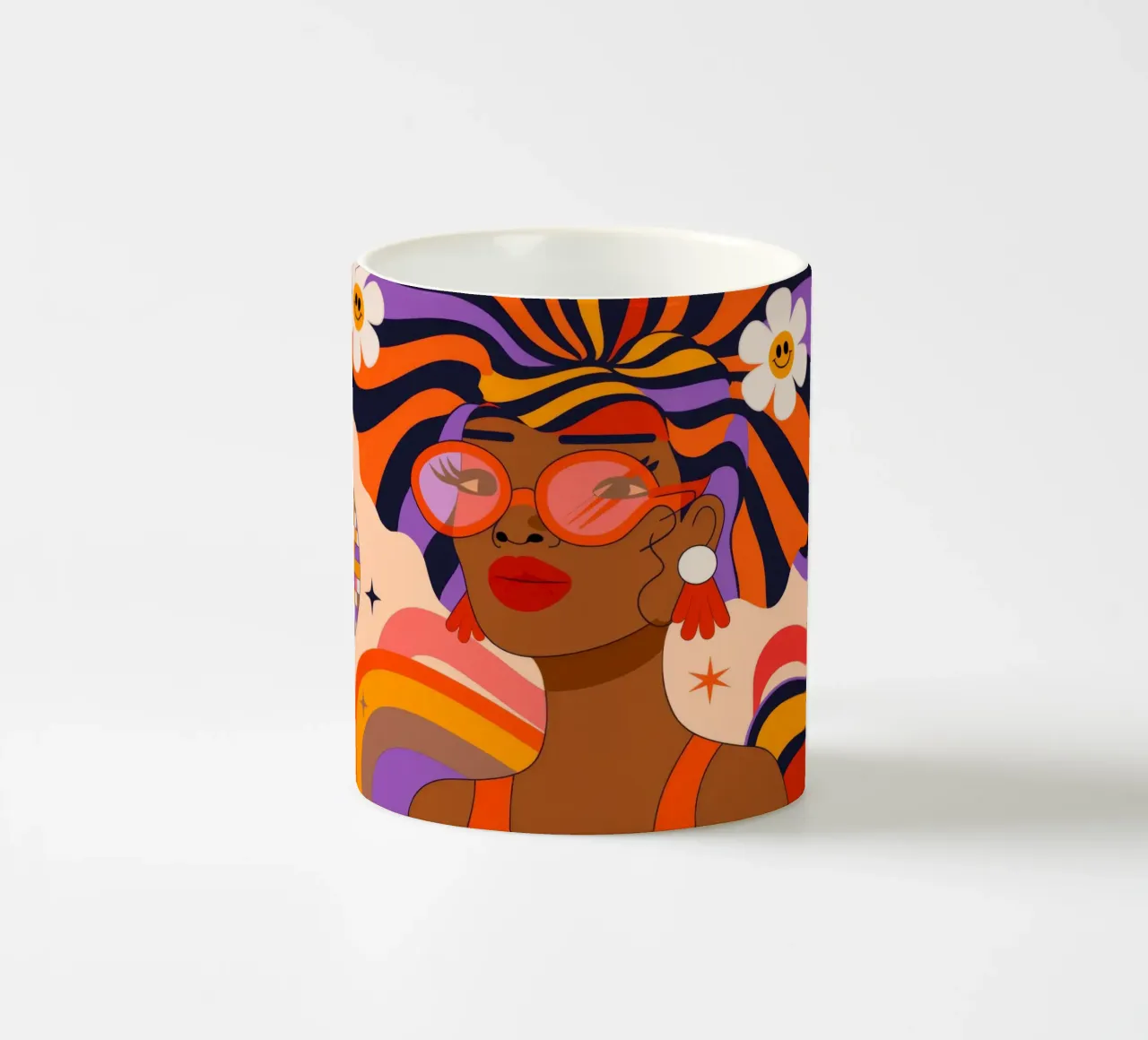 Occhiali per capelli colorati tazza in ceramica da Emery Kate