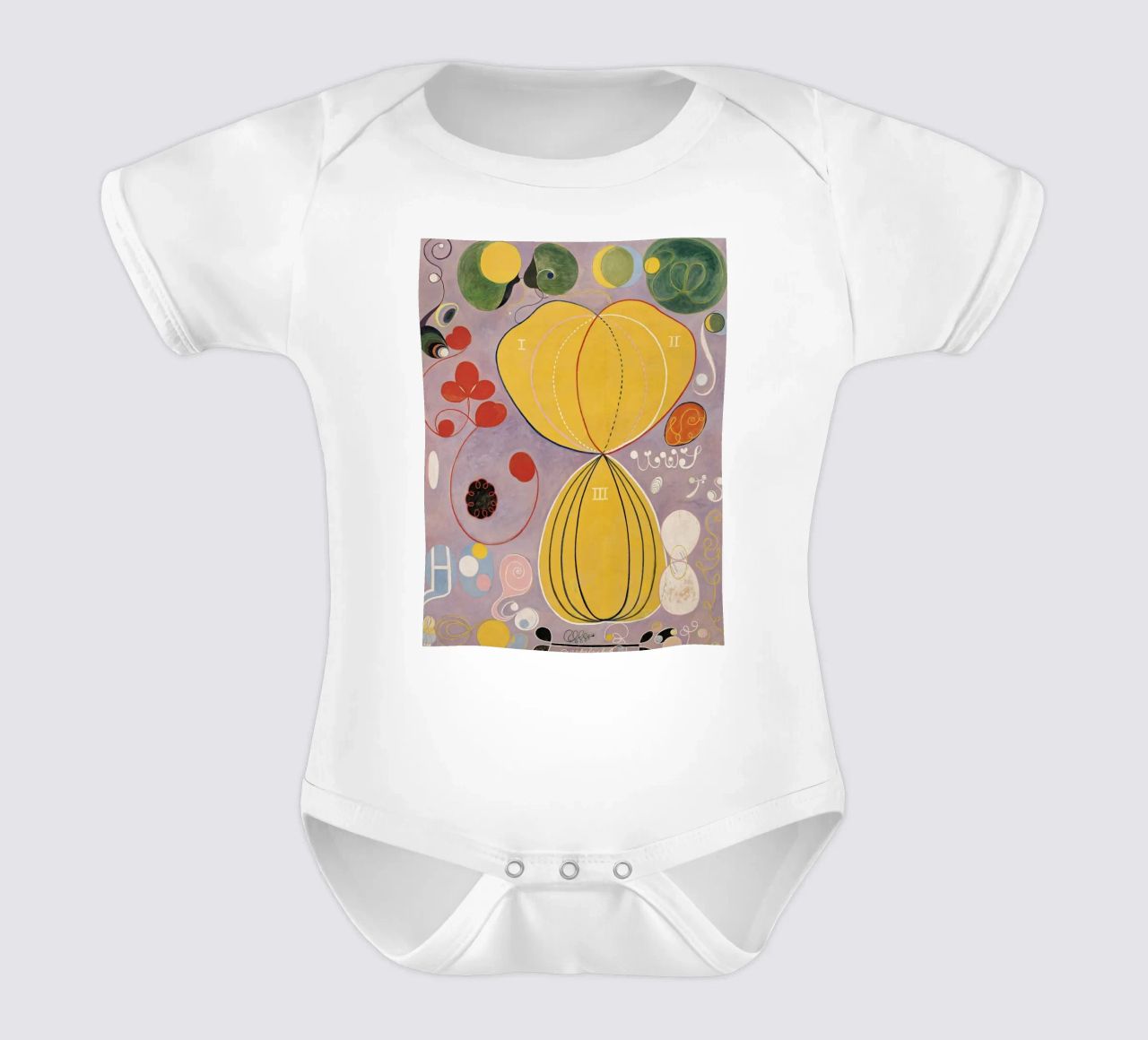 Hilma af Klint - Les dix plus grands, n° 07, Âge adulte, groupe I body bébé de William Store