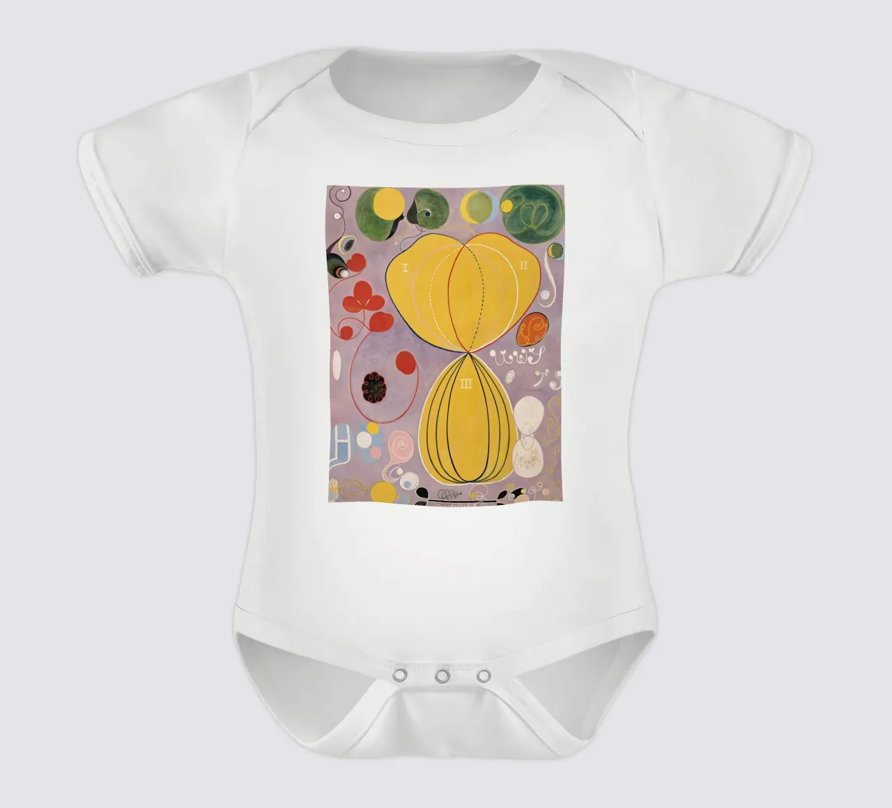 Hilma af Klint - Les dix plus grands, n° 07, Âge adulte, groupe I body bébé de William Store
