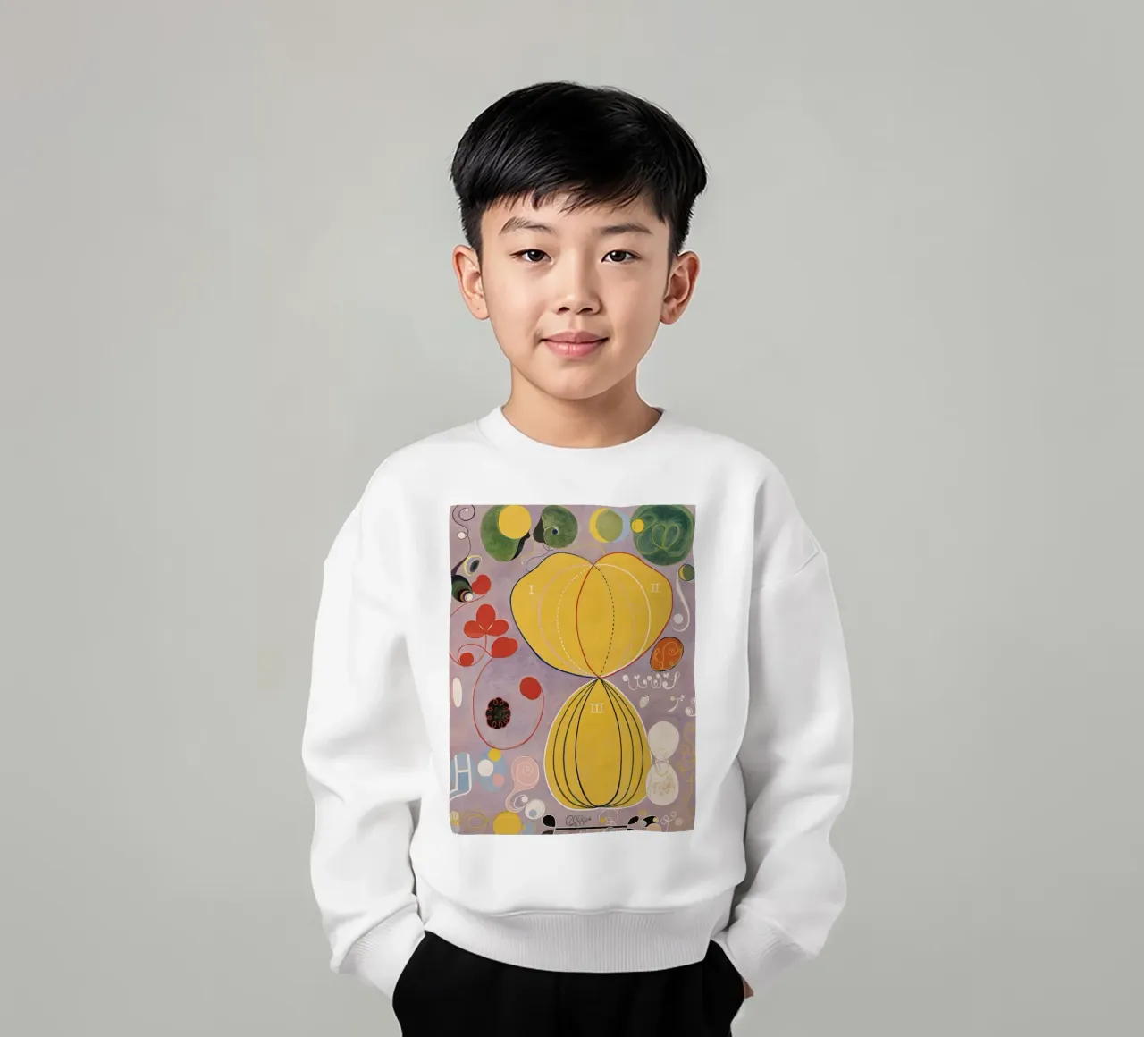 Hilma af Klint - Les dix plus grands, n° 07, Âge adulte, groupe I sweat enfant de William Store