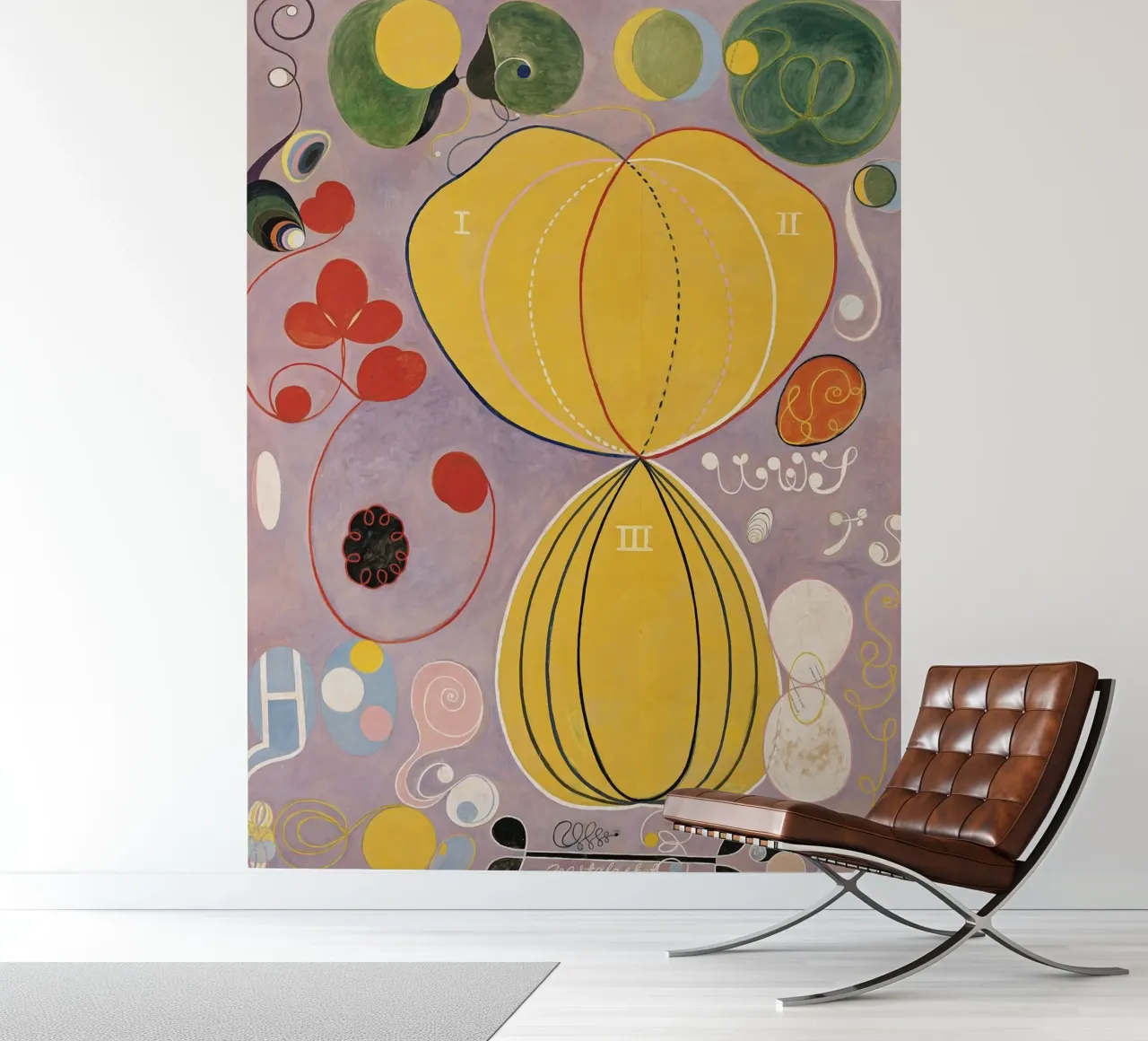 Hilma af Klint - Les dix plus grands, n° 07, Âge adulte, groupe I papier peint photo de William Store