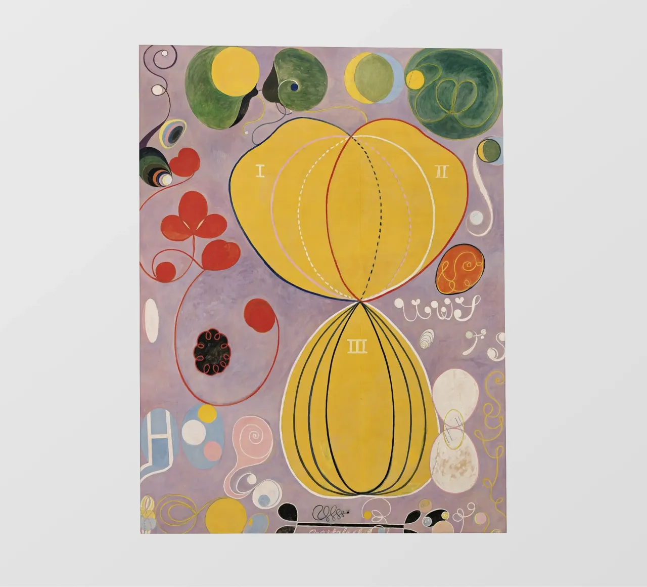 Hilma af Klint - Les dix plus grands, n° 07, Âge adulte, groupe I bâche pvc de William Store