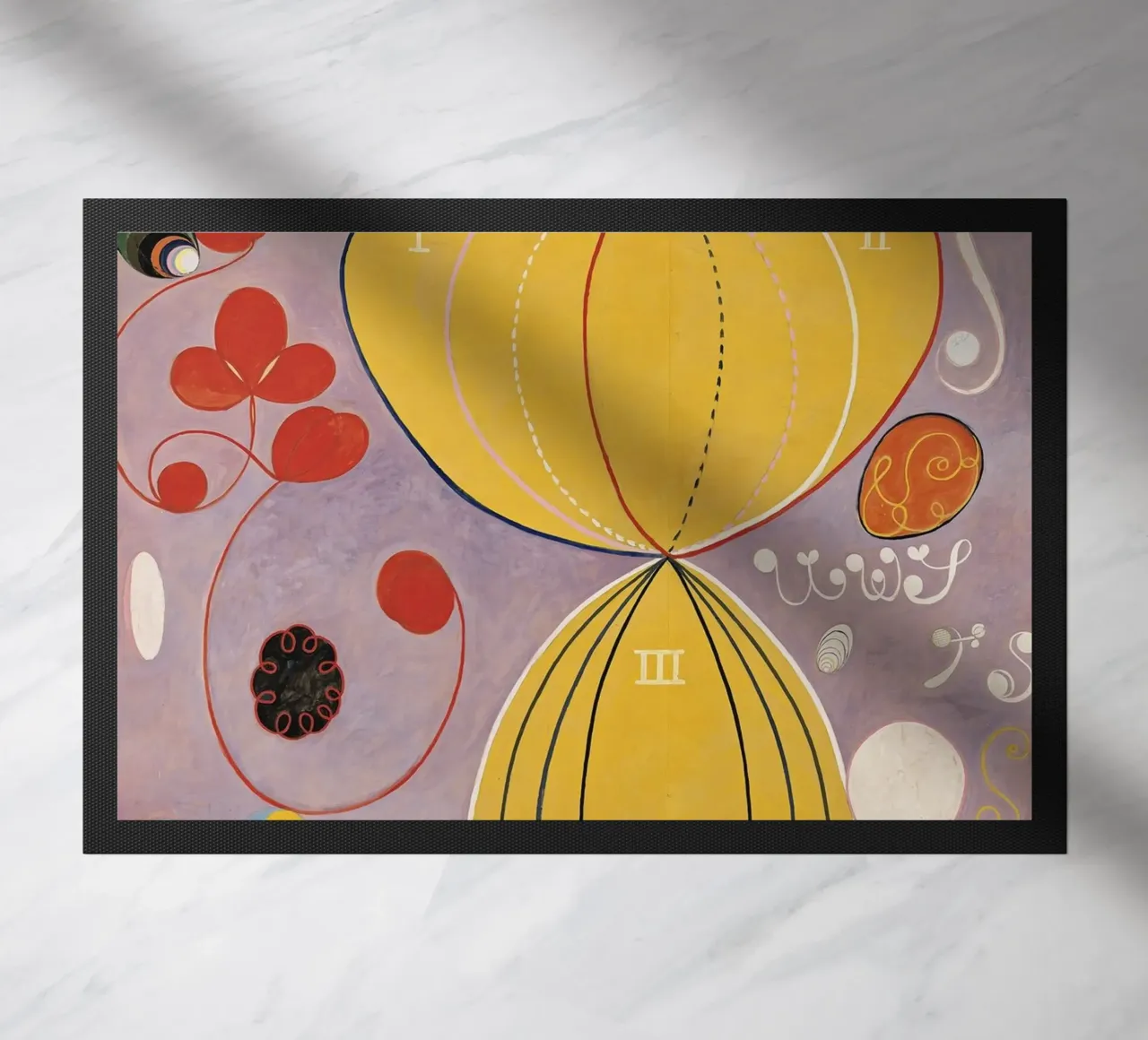 Hilma af Klint - Les dix plus grands, n° 07, Âge adulte, groupe I paillasson de William Store