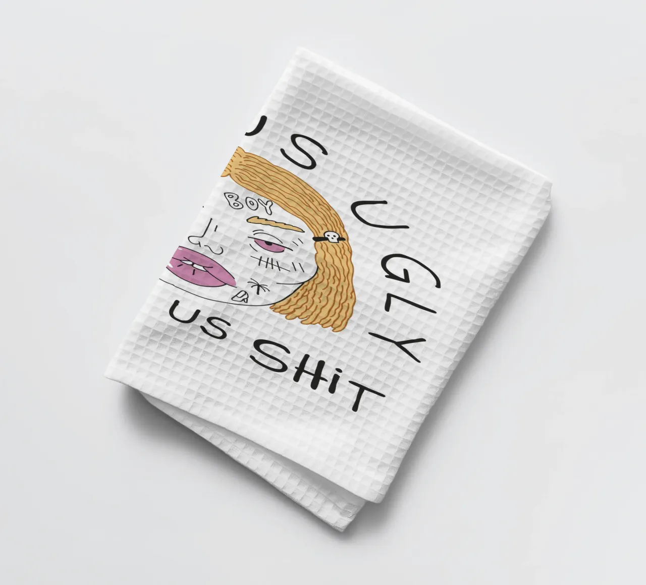 Call us ugly tea towel by 🥝 KIWI STORE