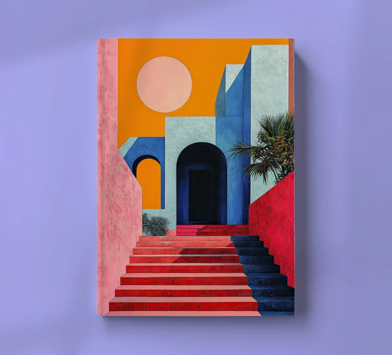 Surrealism Architecture Design Geometry notebook by Nikis Art Studio