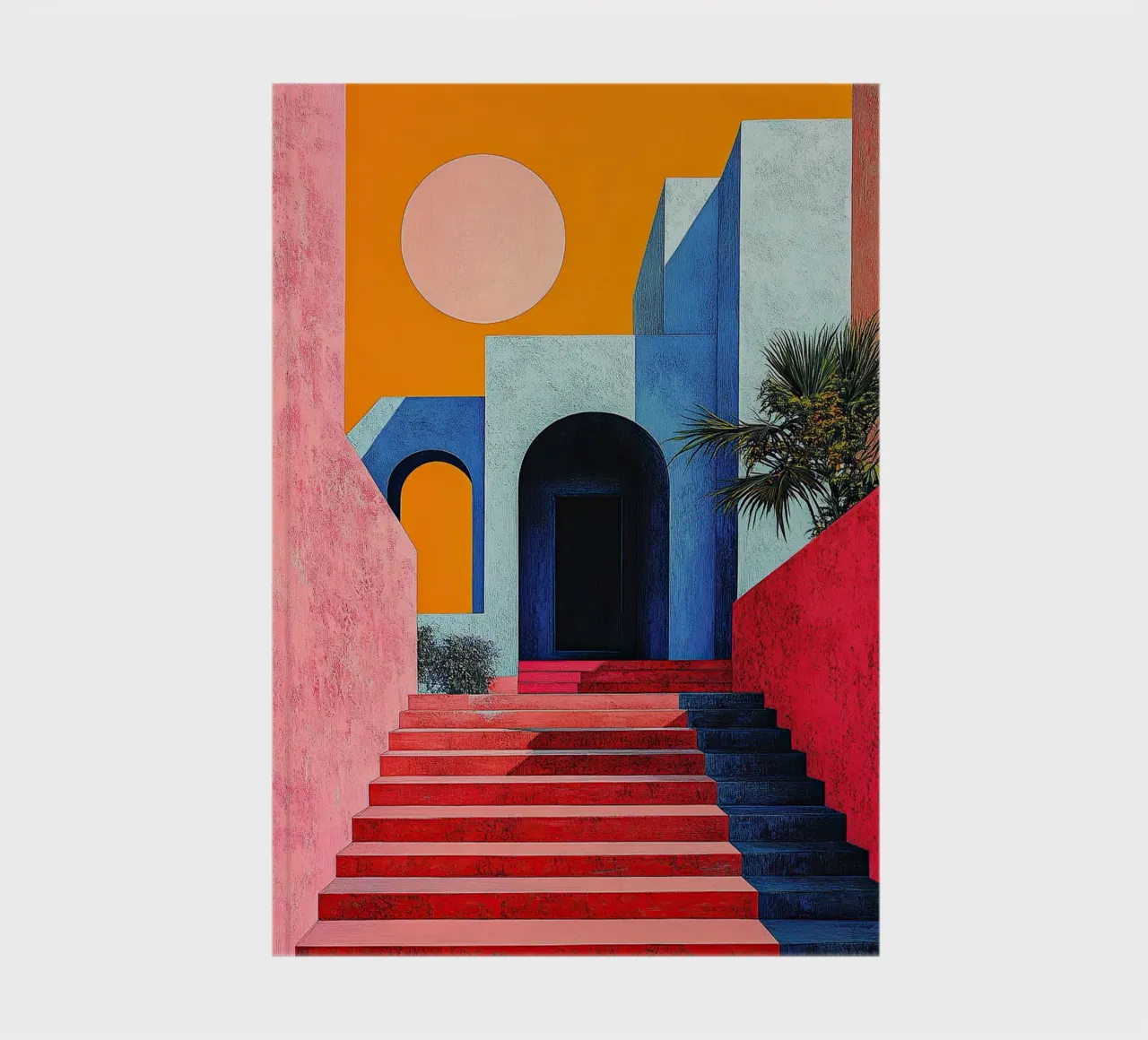 Surrealism Architecture Design Geometry notebook by Nikis Art Studio