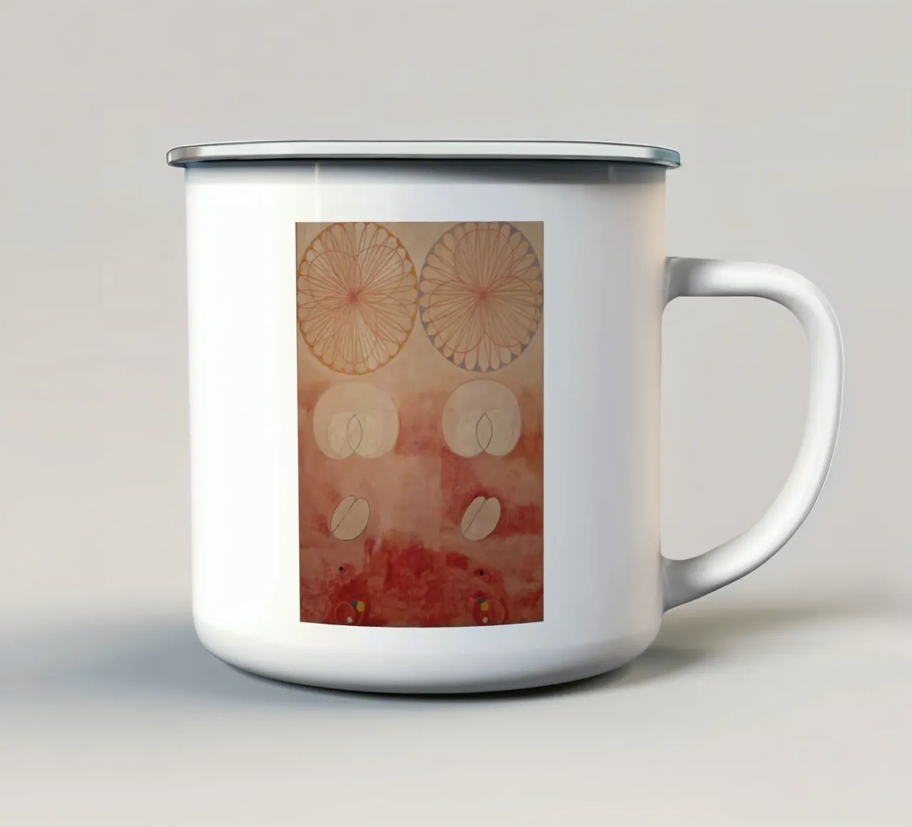 Hilma af Klint - I dieci più grandi, n. 09, Vecchiaia, Gruppo IV tazza in smalto da William Store