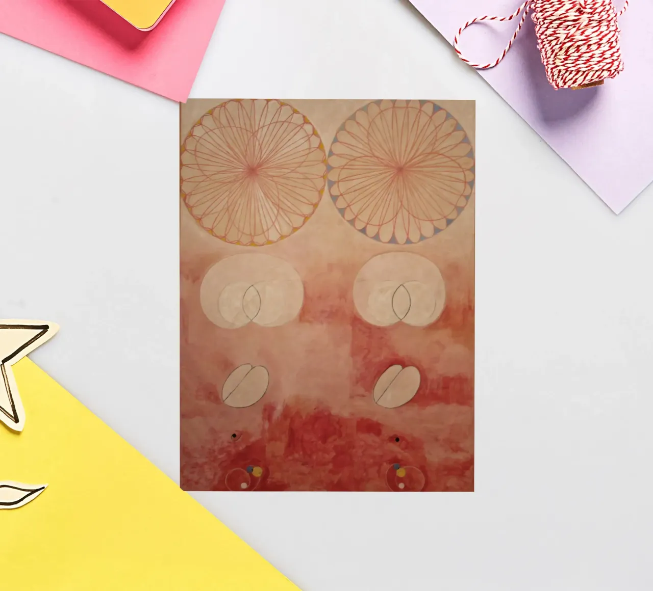 Hilma af Klint - Les dix plus grands, n° 09, Vieillesse, Groupe IV autocollant de William Store