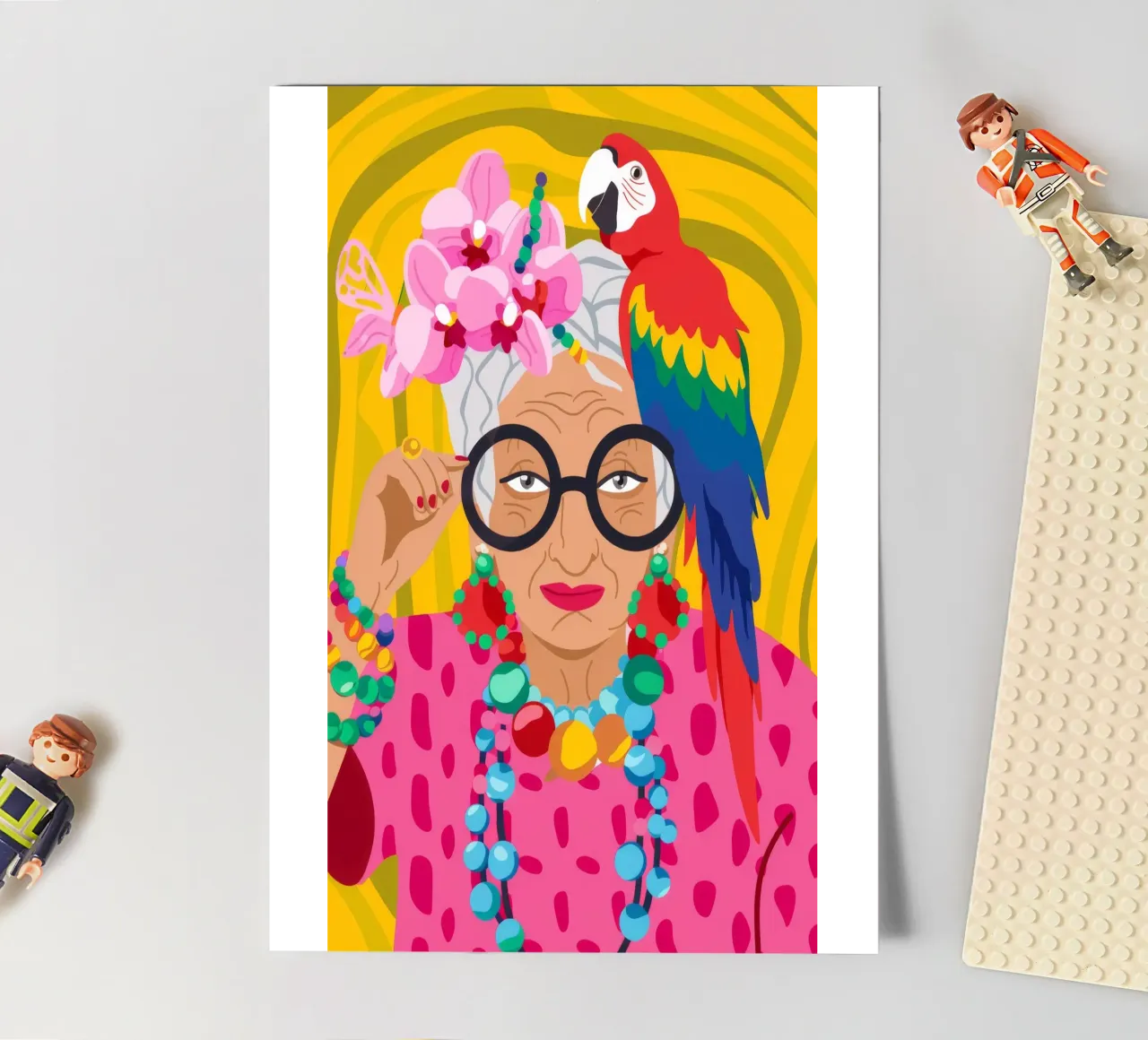 Parrot Flower Crown sticker sheet by Emery Kate