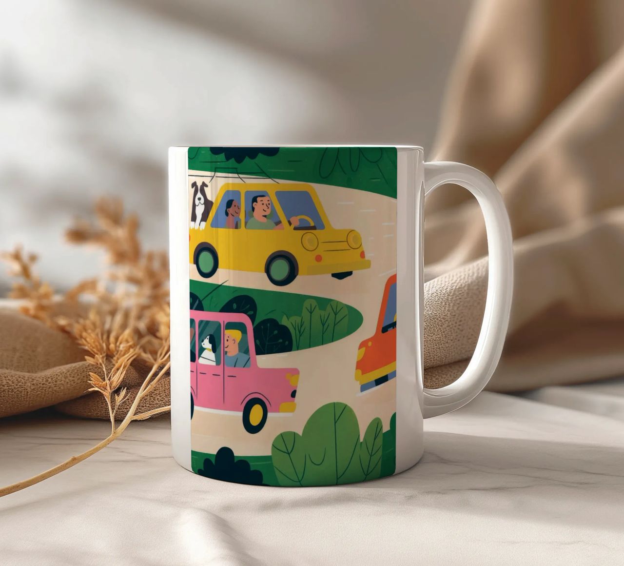 Viaggio in auto tazza in ceramica da Emery Kate