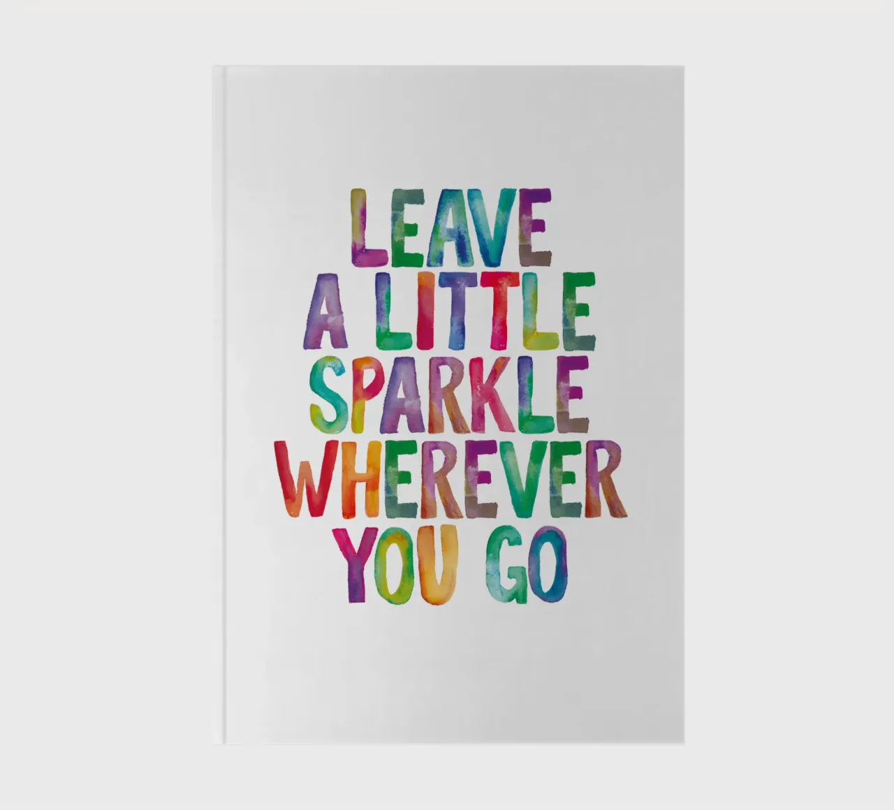 Leave a Little Sparkle Wherever You Go notebook by THE MOTIVATED TYPE
