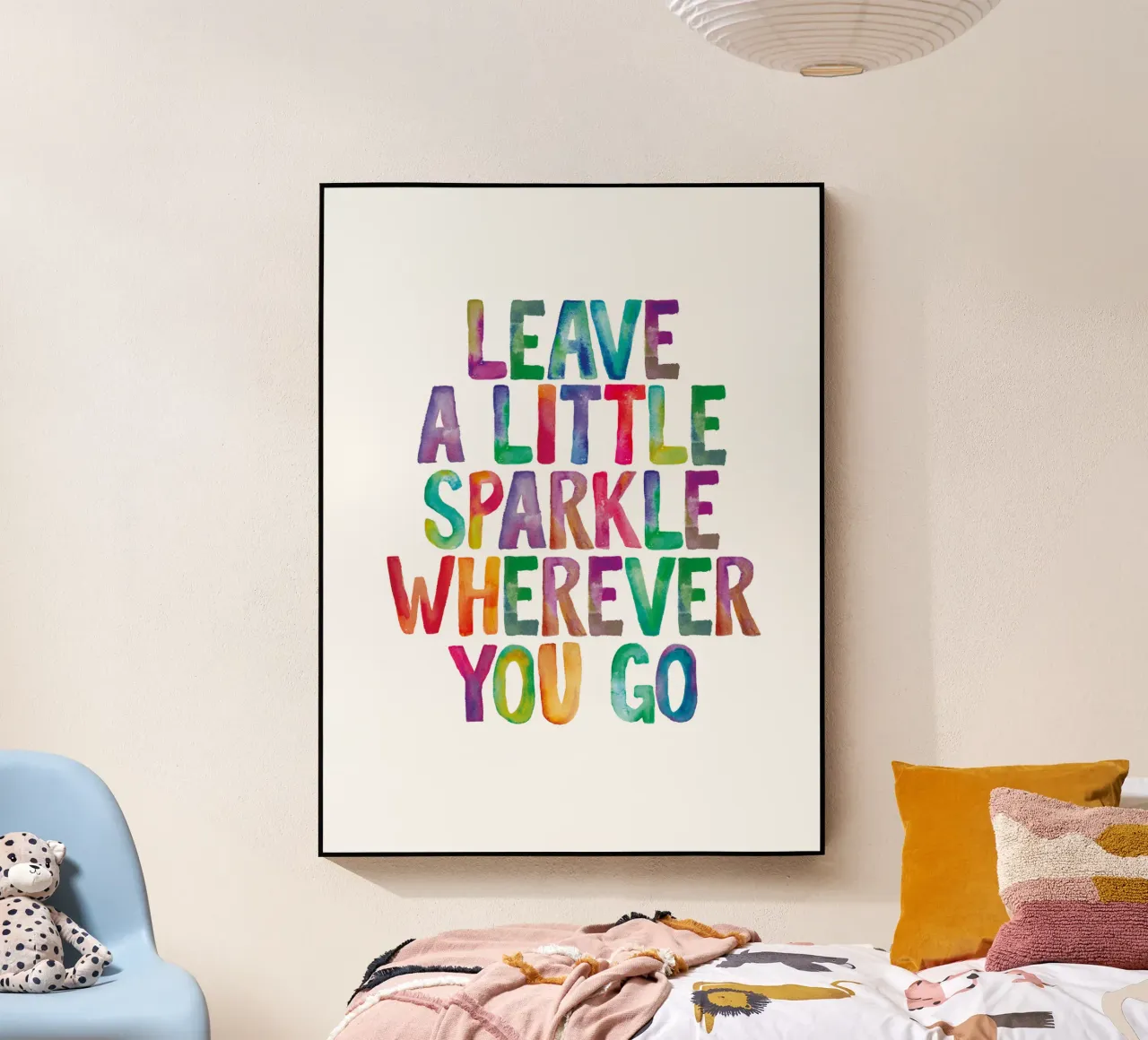 Lasciate un po' di scintillio ovunque andiate plexiglass da THE MOTIVATED TYPE