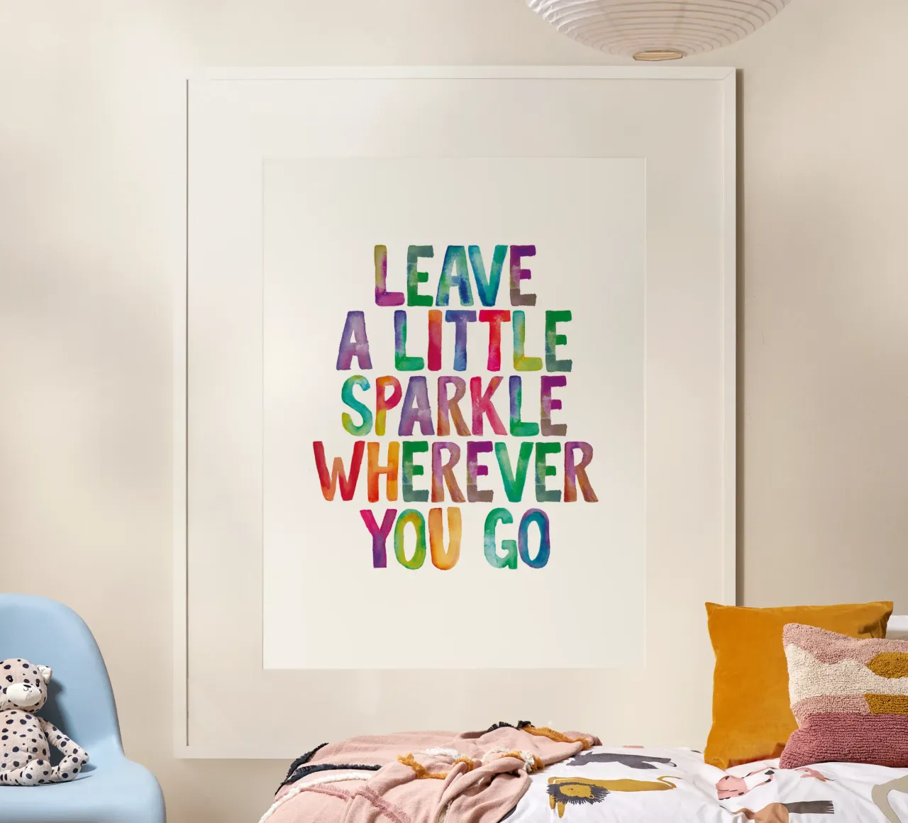 Laissez un peu d'éclat partout où vous allez poster de THE MOTIVATED TYPE