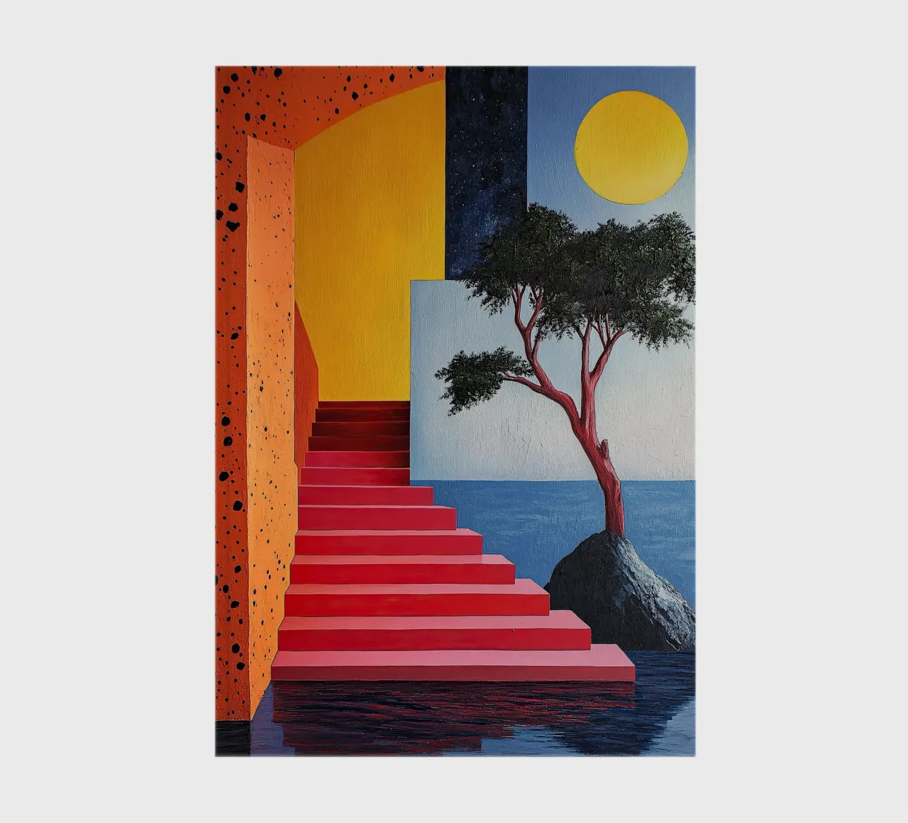 Surrealism Architecture Design Geometry notebook by Nikis Art Studio