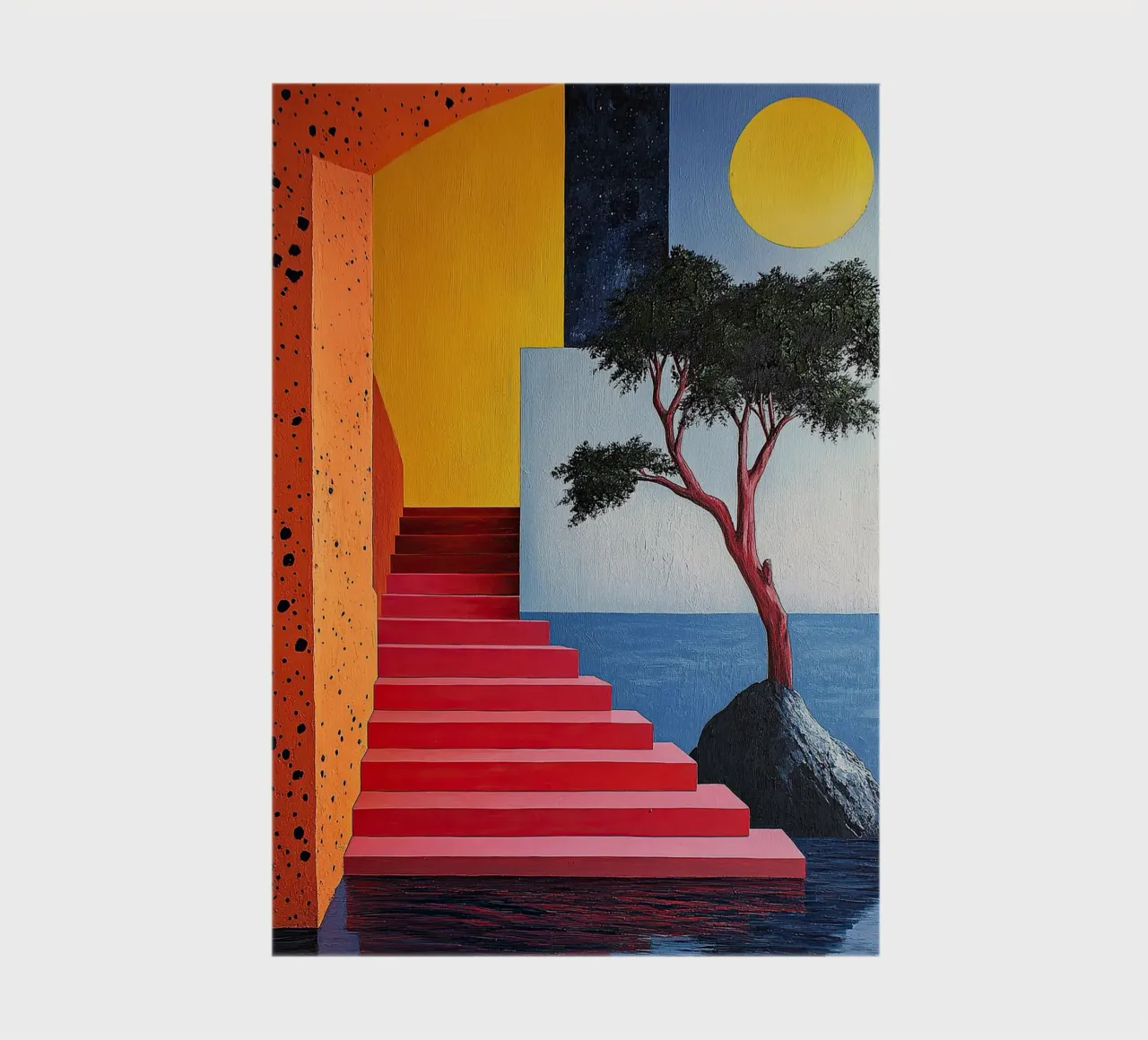 Surrealism Architecture Design Geometry notebook by Nikis Art Studio