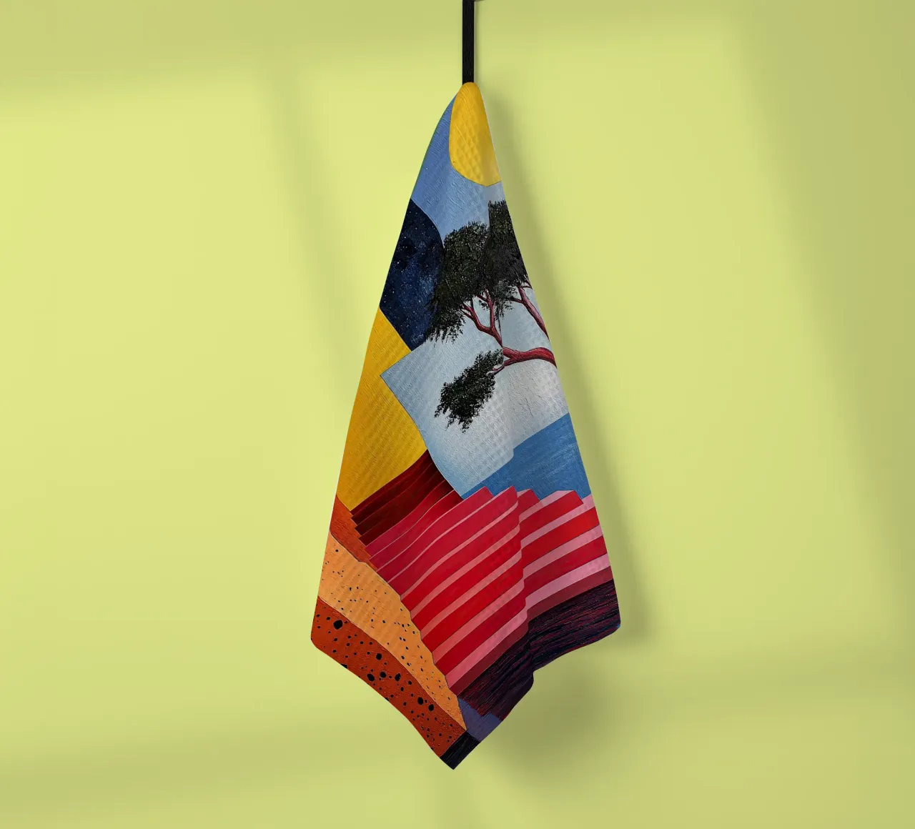 Surréalisme Architecture Design Géométrie torchon de Nikis Art Studio