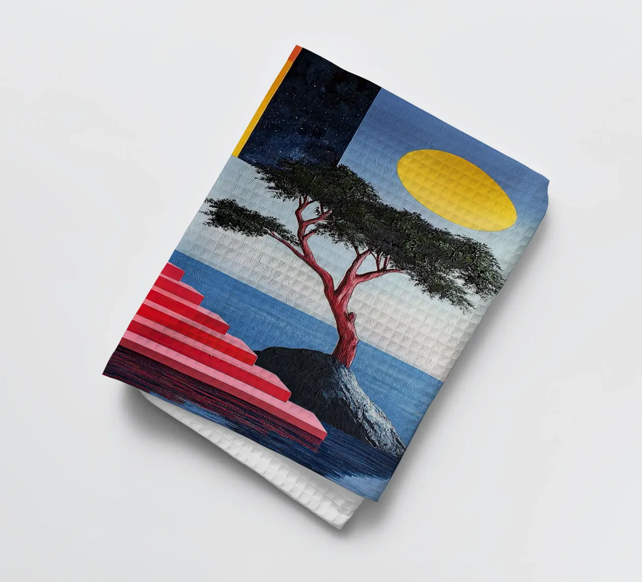 Surréalisme Architecture Design Géométrie torchon de Nikis Art Studio