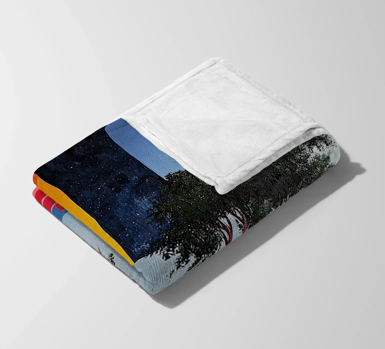 Surrealism Architecture Design Geometry fleece blanket by Nikis Art Studio