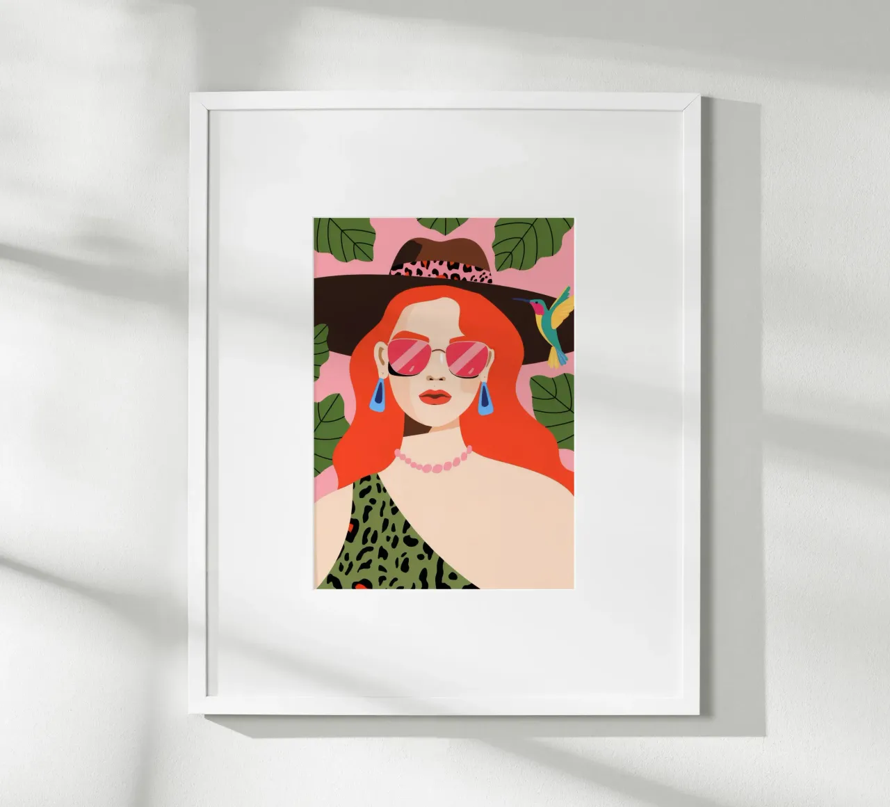 La signora del cappello leopardato carta hahnemühle da Emery Kate