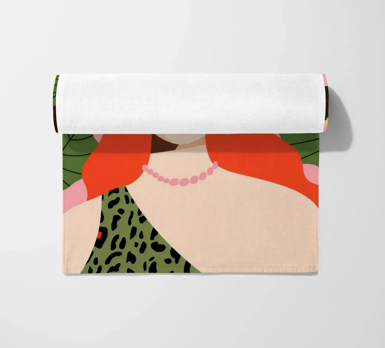La signora del cappello leopardato telo mare da Emery Kate