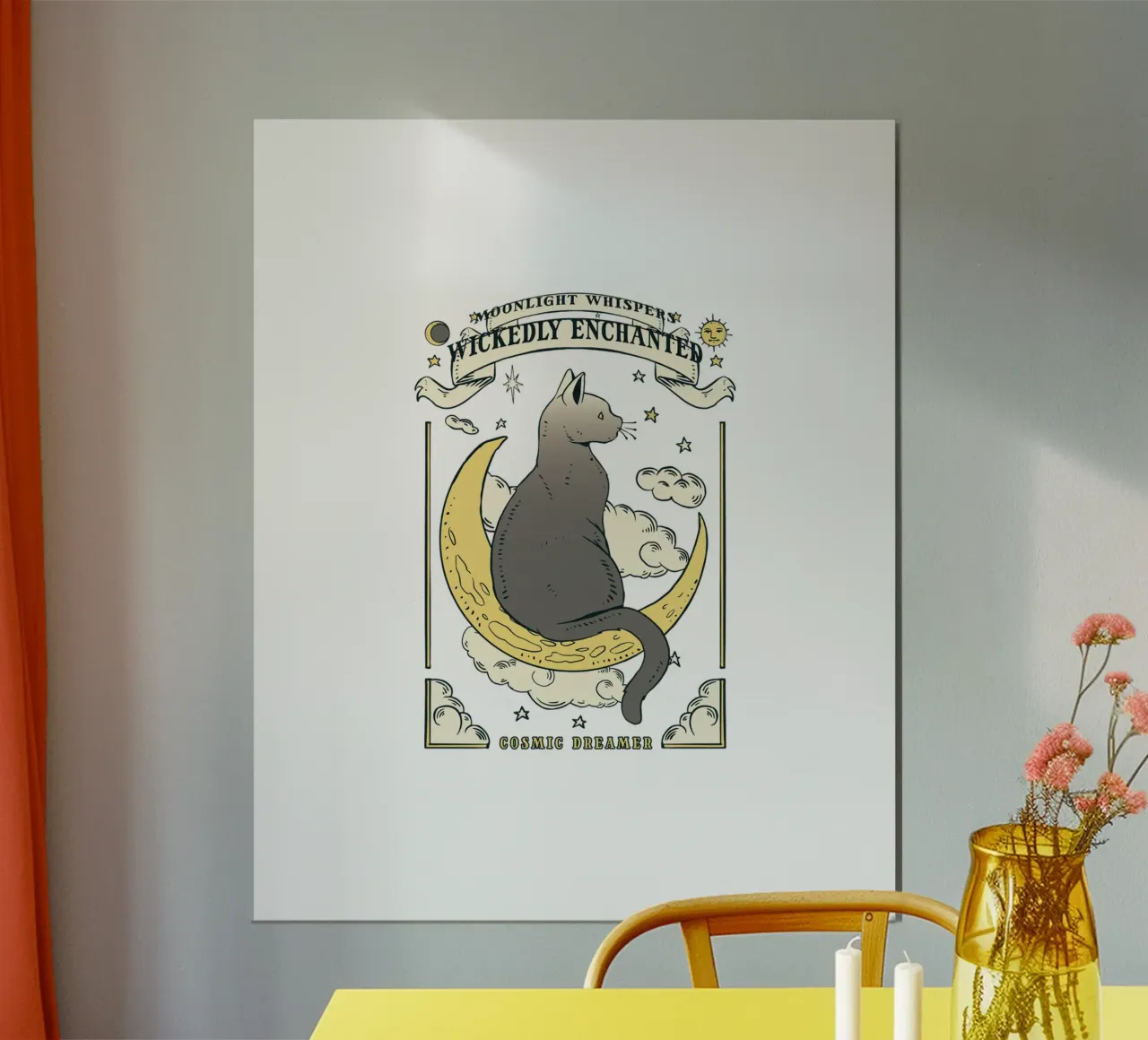 gatto lunare poster da 🥝 KIWI STORE
