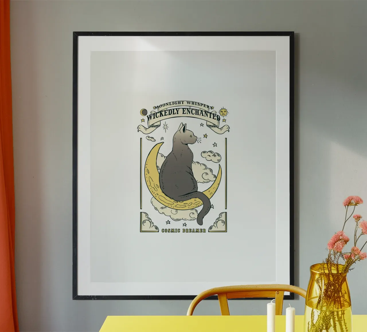 gatto lunare poster da 🥝 KIWI STORE