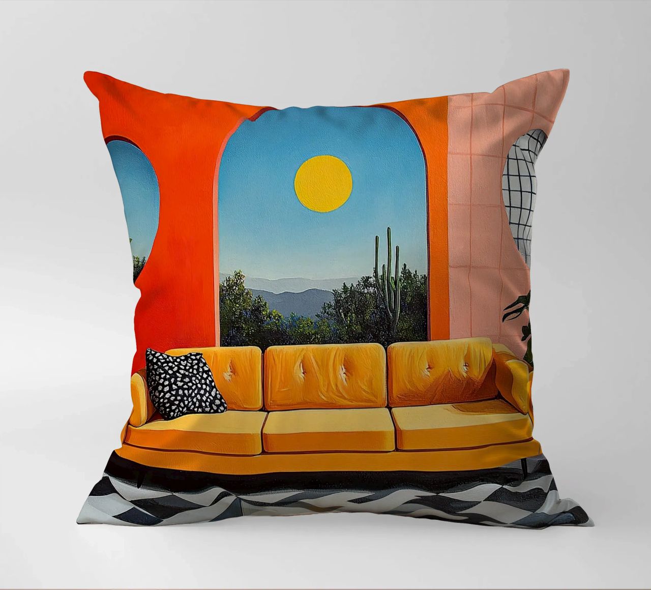 Surrealismo Architettura Design Geometria cuscino da Nikis Art Studio