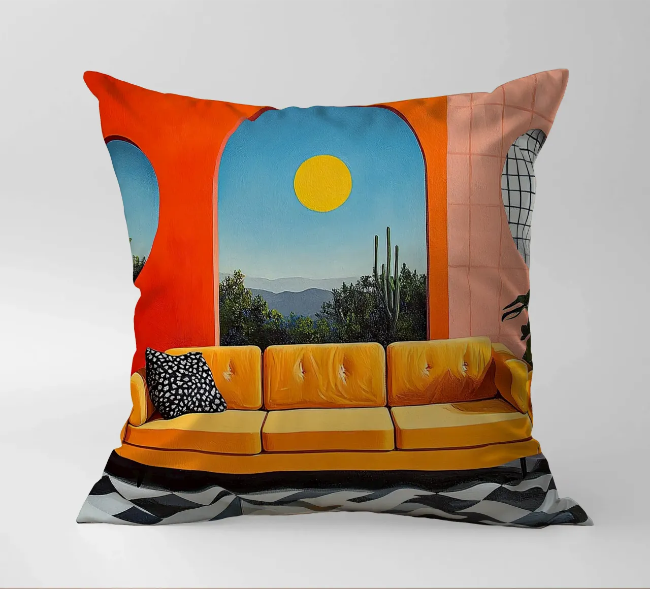 Surrealismo Architettura Design Geometria cuscino da Nikis Art Studio