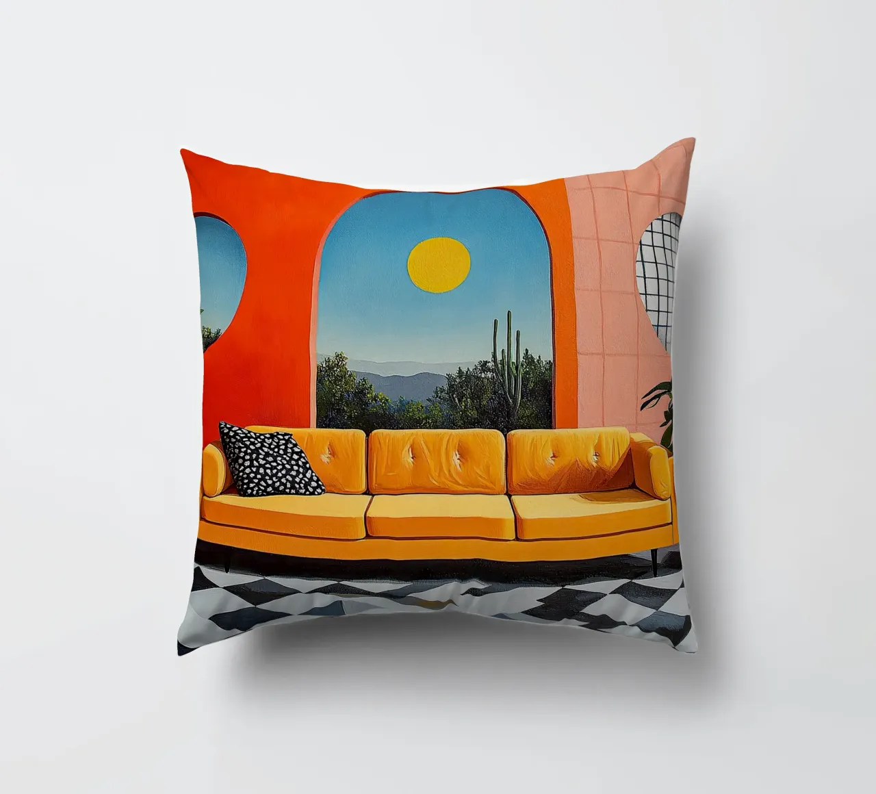 Surrealismo Architettura Design Geometria cuscino da Nikis Art Studio