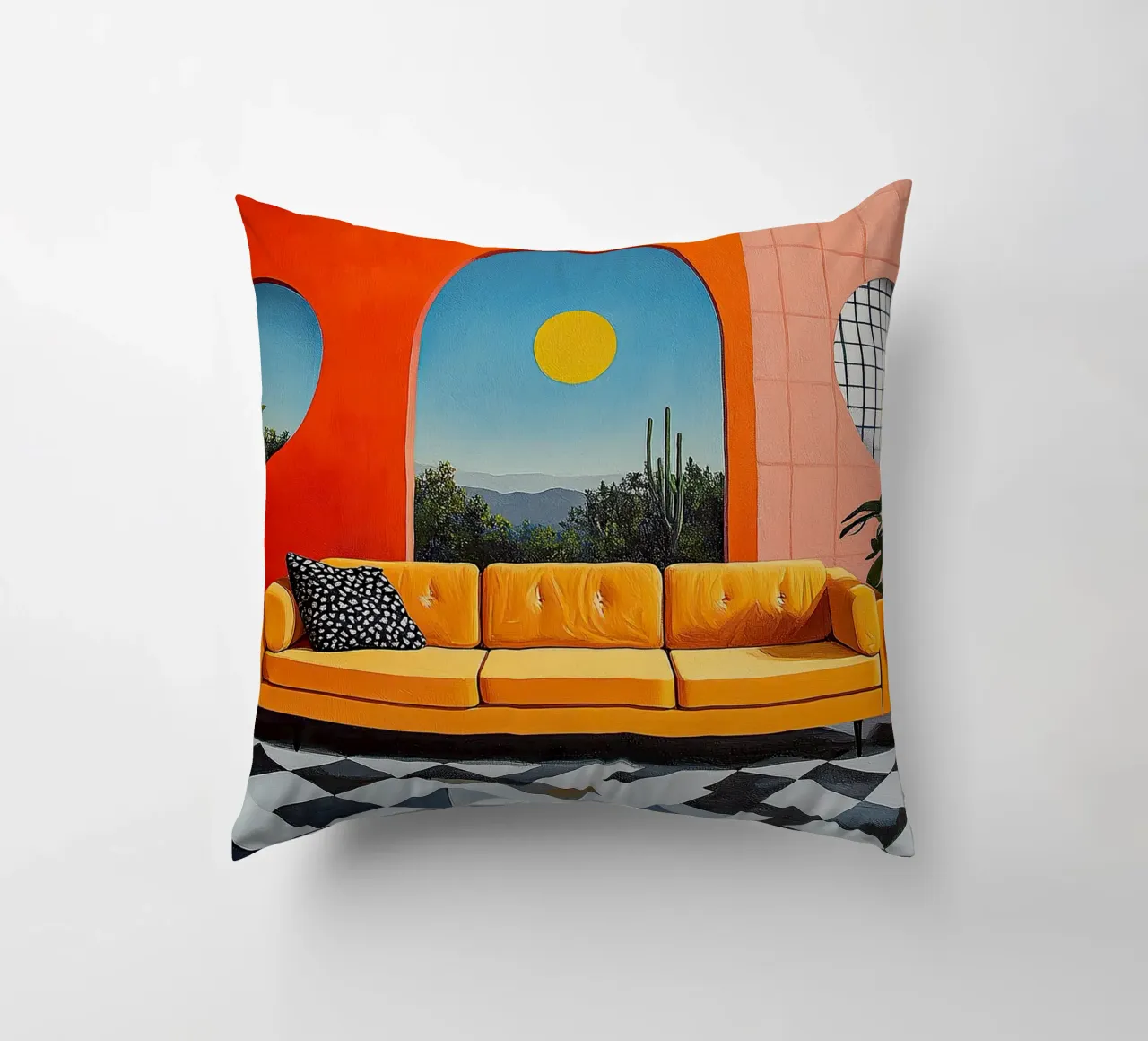 Surrealismo Architettura Design Geometria cuscino da Nikis Art Studio