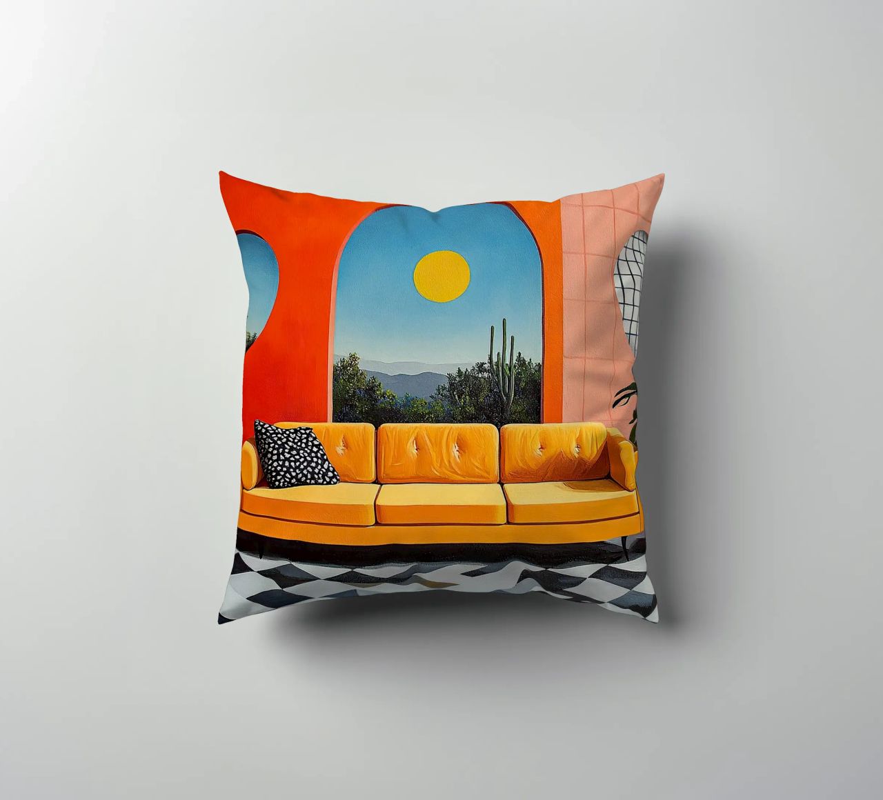 Surrealismo Architettura Design Geometria cuscino da Nikis Art Studio