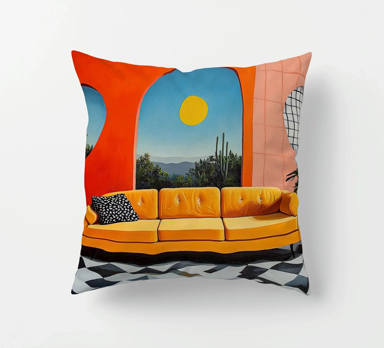 Surrealismo Architettura Design Geometria cuscino da Nikis Art Studio
