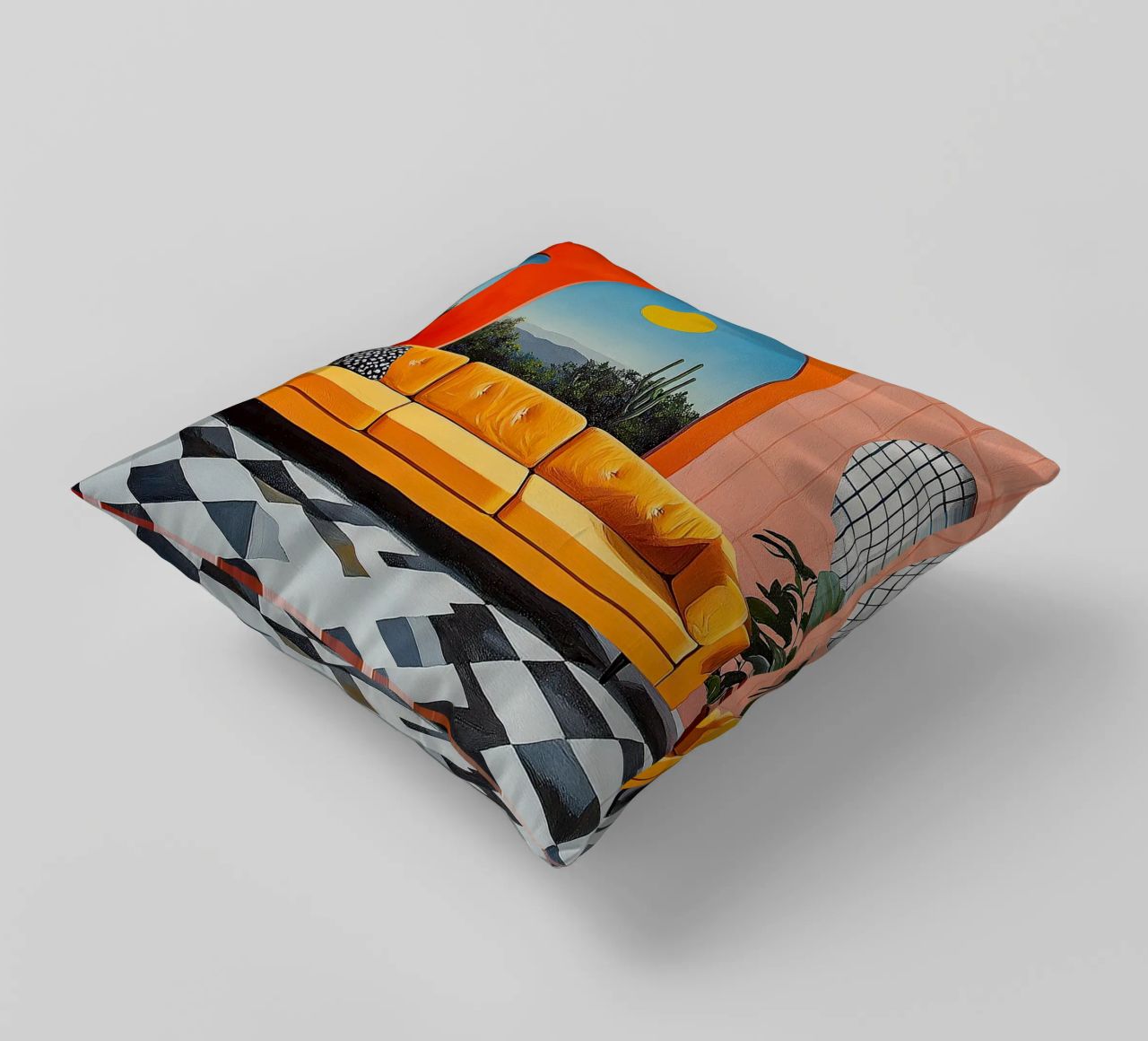Surrealismo Architettura Design Geometria cuscino da Nikis Art Studio