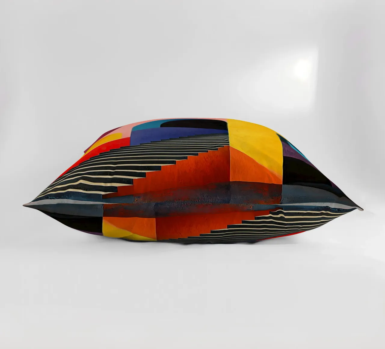 Surrealism Architecture Design Geometry decorative cushion by Nikis Art Studio
