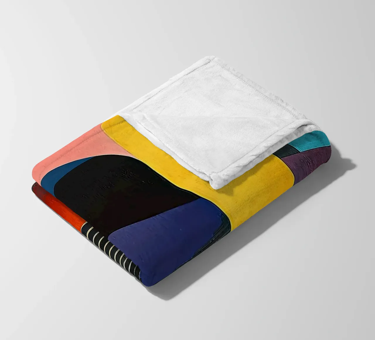 Surrealism Architecture Design Geometry fleece blanket by Nikis Art Studio